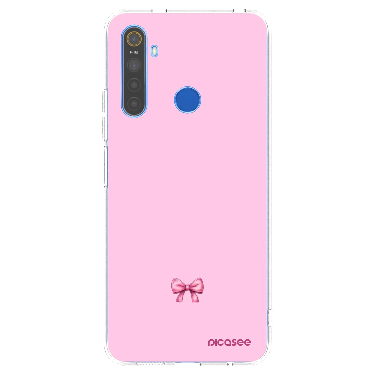 Picasee διαφανής θήκη σιλικόνης Realme 5 - Blush bow