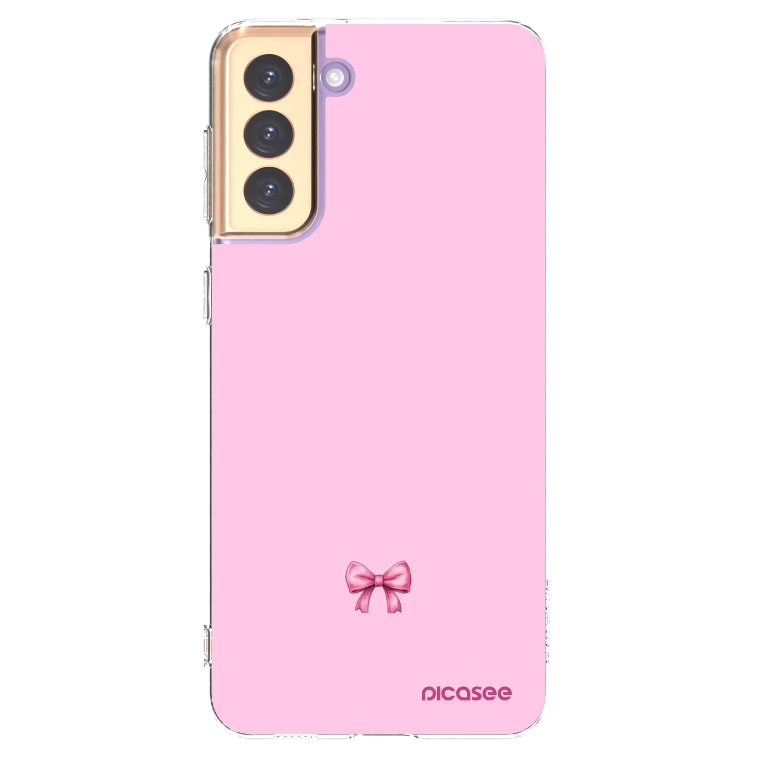 Picasee διαφανής θήκη σιλικόνης Samsung Galaxy S21+ 5G G996F - Blush bow
