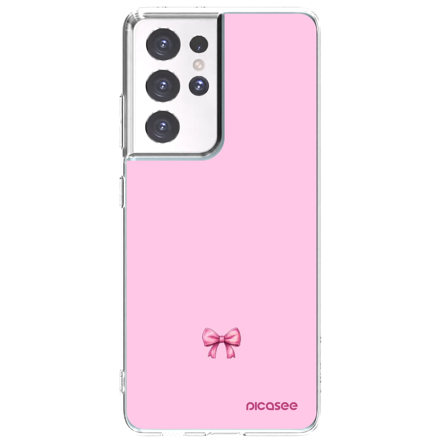Picasee διαφανής θήκη σιλικόνης Samsung Galaxy S21 Ultra 5G G998B - Blush bow
