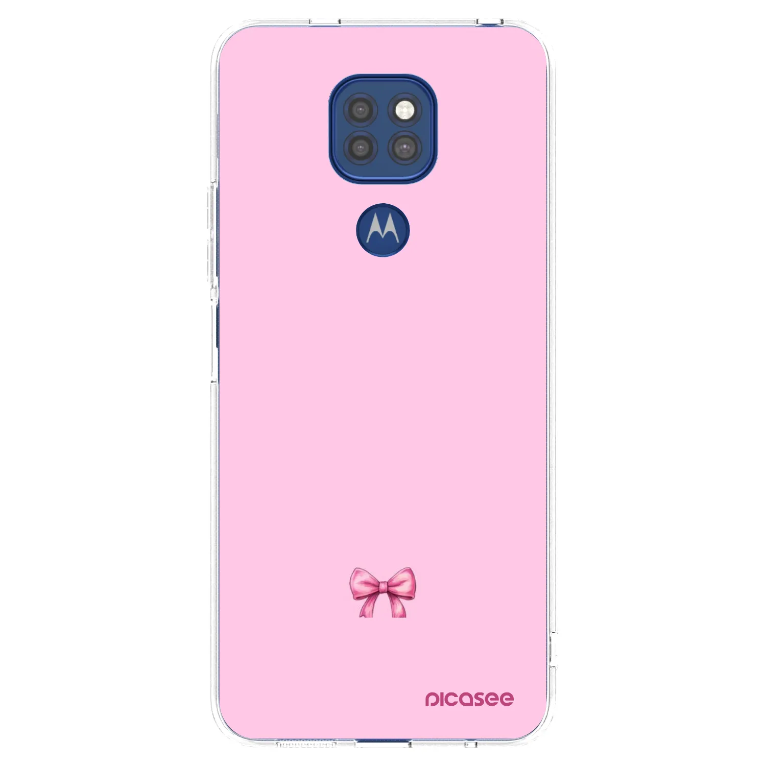 Picasee διαφανής θήκη σιλικόνης Motorola Moto G9 Play - Blush bow