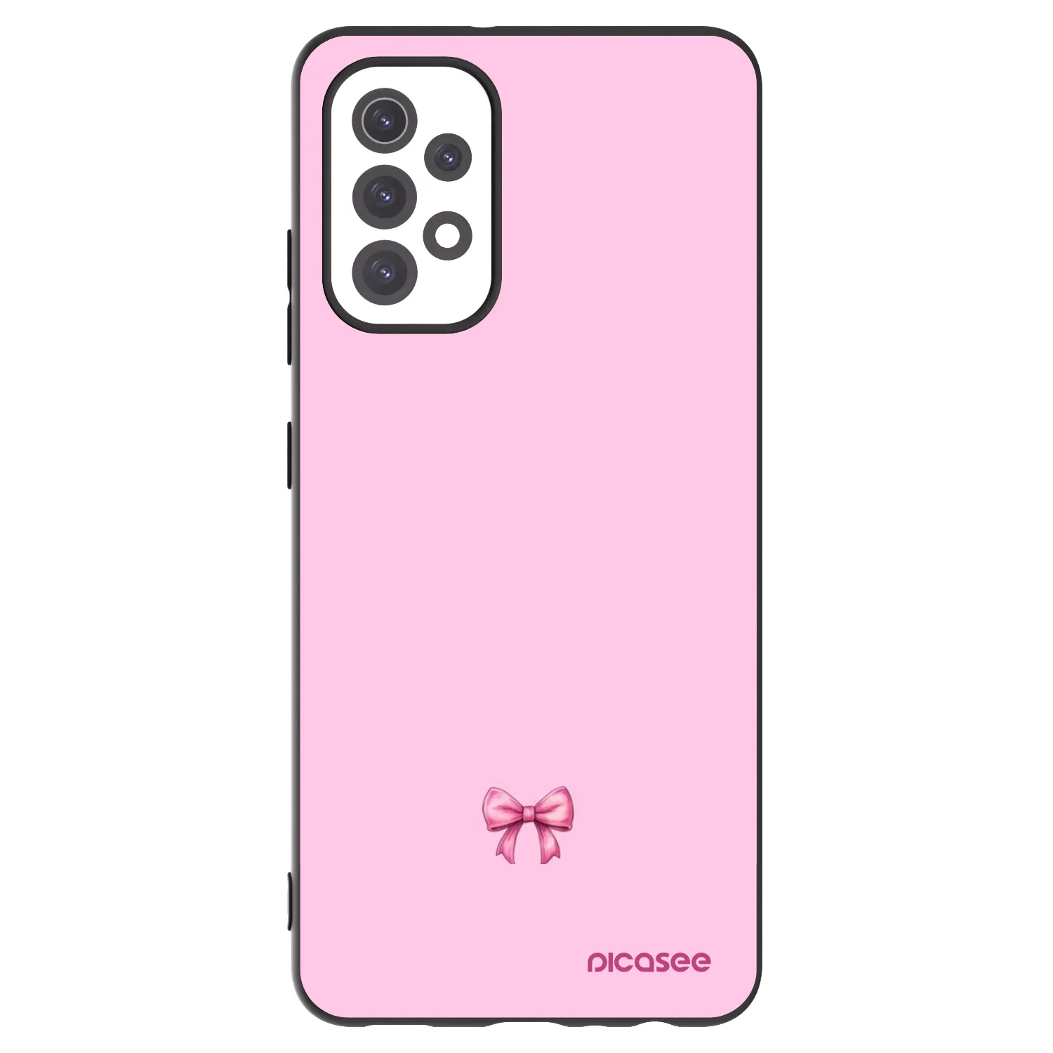Picasee Μαύρη θήκη σιλικόνης για Samsung Galaxy A32 5G A326B - Blush bow