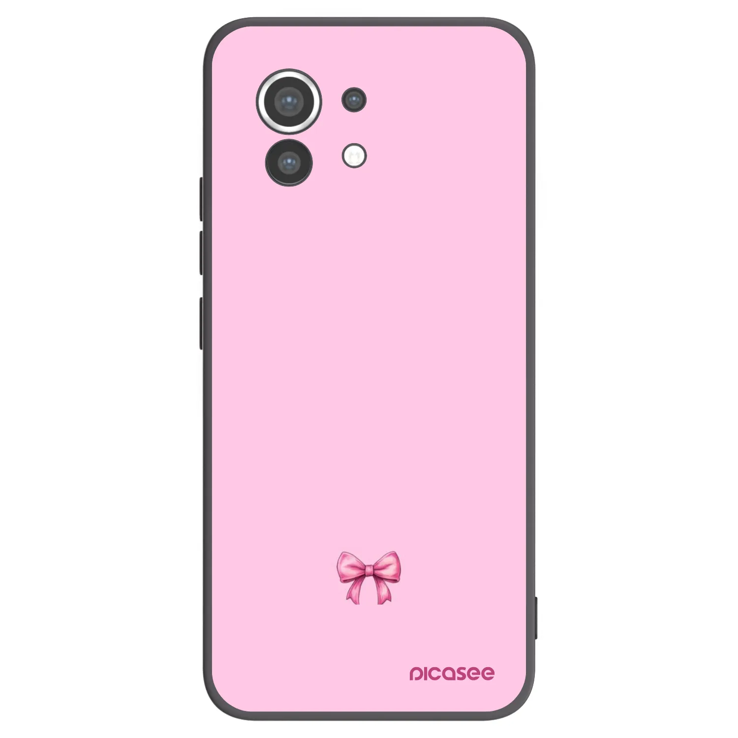 Picasee Μαύρη θήκη σιλικόνης για Xiaomi Mi 11 - Blush bow