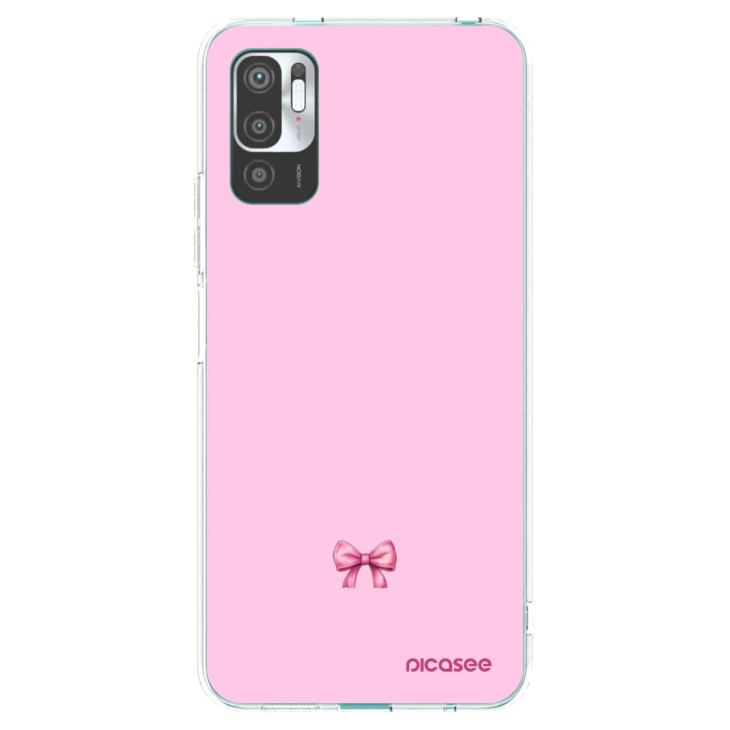 Picasee διαφανής θήκη σιλικόνης Xiaomi Redmi Note 10 5G - Blush bow