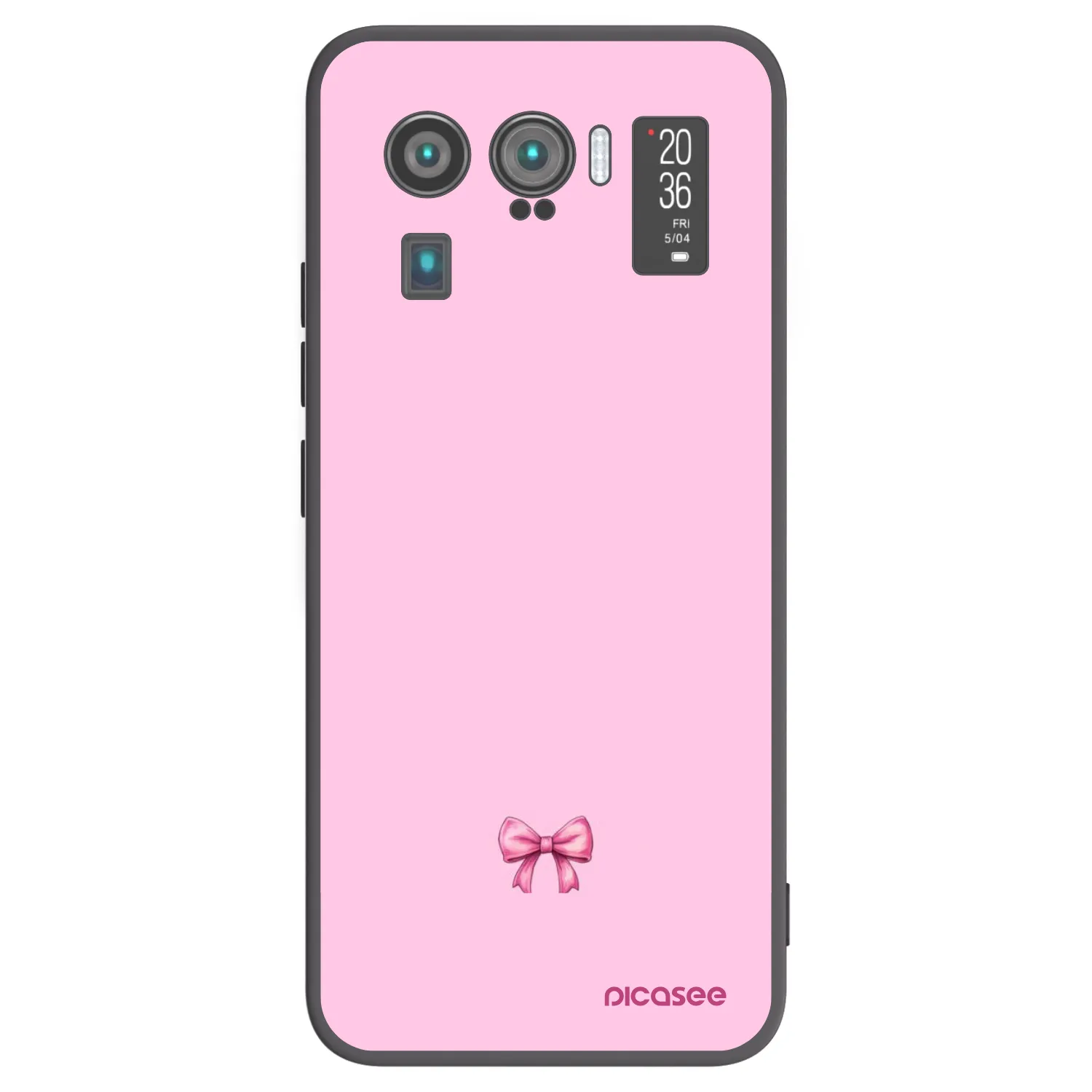 Picasee Μαύρη θήκη σιλικόνης για Xiaomi Mi 11 Ultra - Blush bow