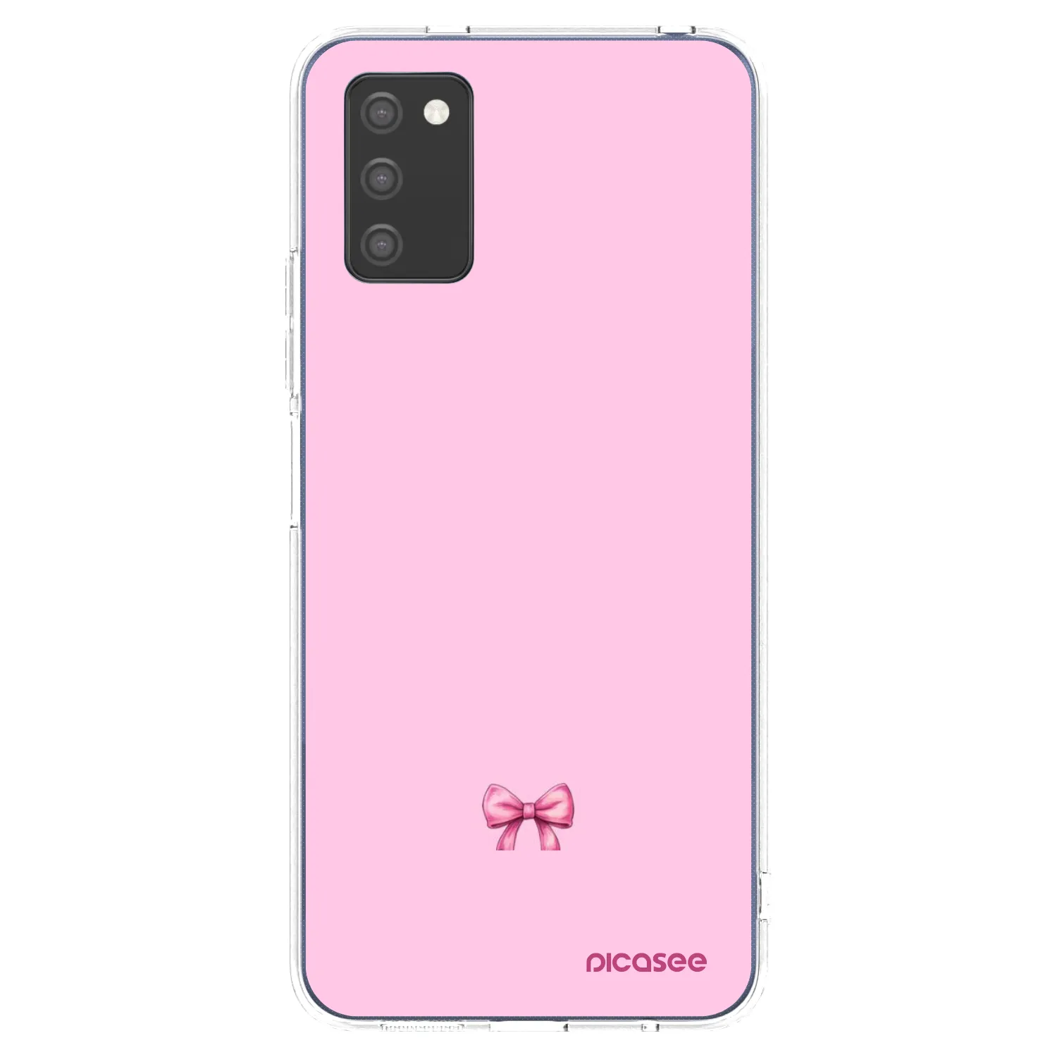 Picasee διαφανής θήκη σιλικόνης Samsung Galaxy A02s A025G - Blush bow
