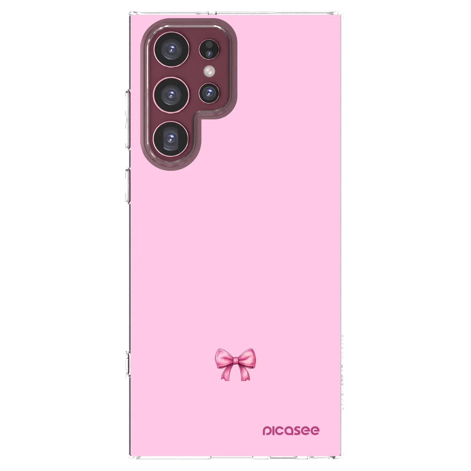 Picasee διαφανής θήκη σιλικόνης Samsung Galaxy S22 Ultra 5G - Blush bow