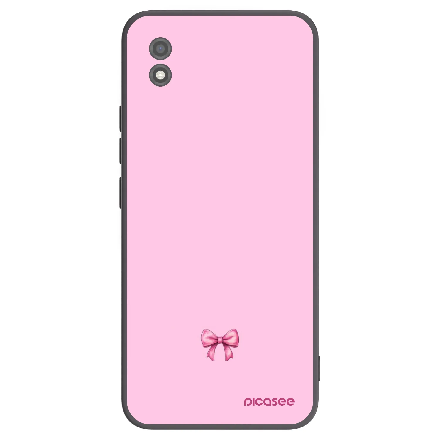 Picasee Μαύρη θήκη σιλικόνης για Realme C11 (2021) - Blush bow