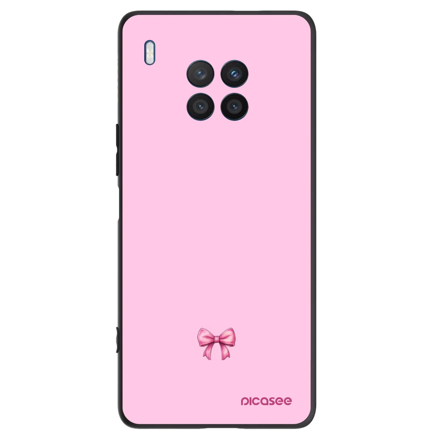 Picasee Μαύρη θήκη σιλικόνης για Honor 50 Lite - Blush bow