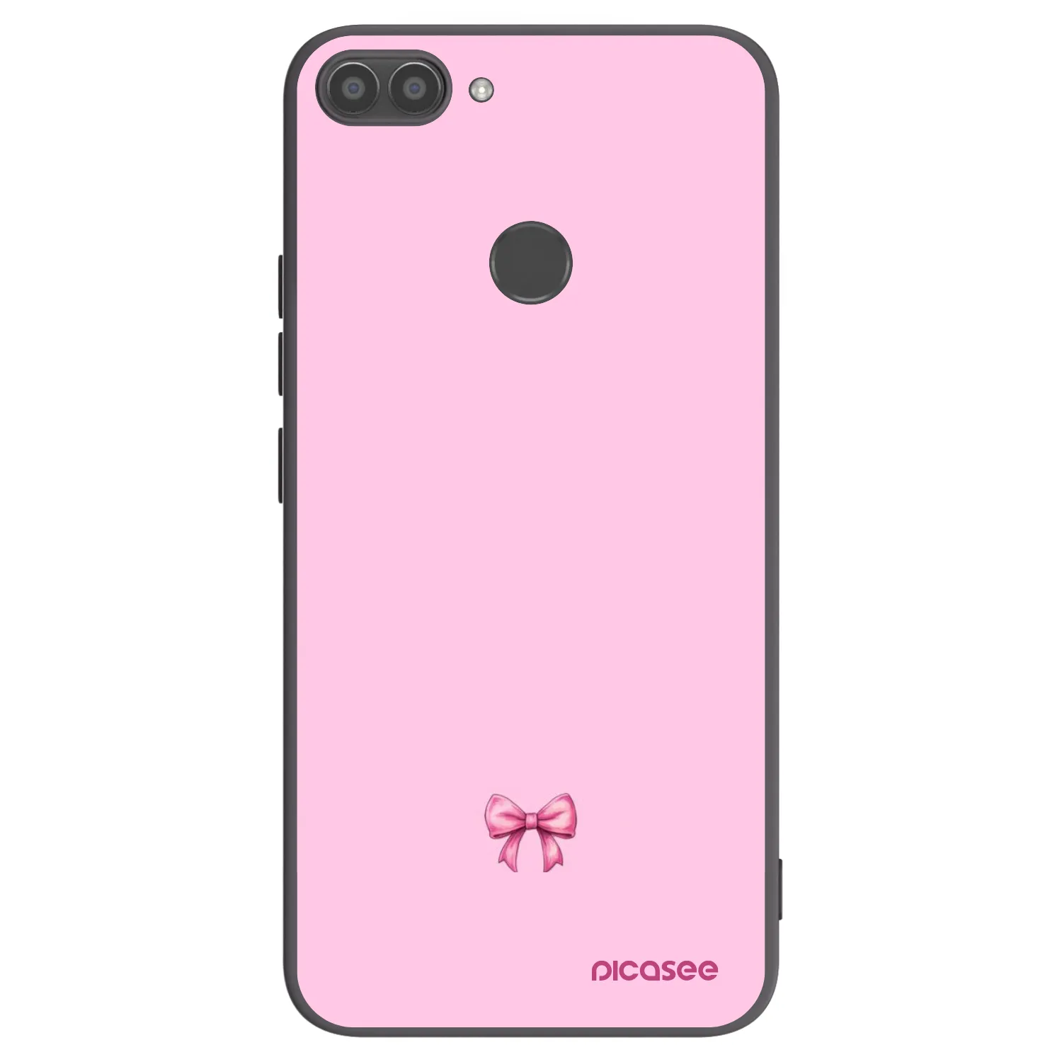 Picasee Μαύρη θήκη σιλικόνης για Huawei P Smart - Blush bow