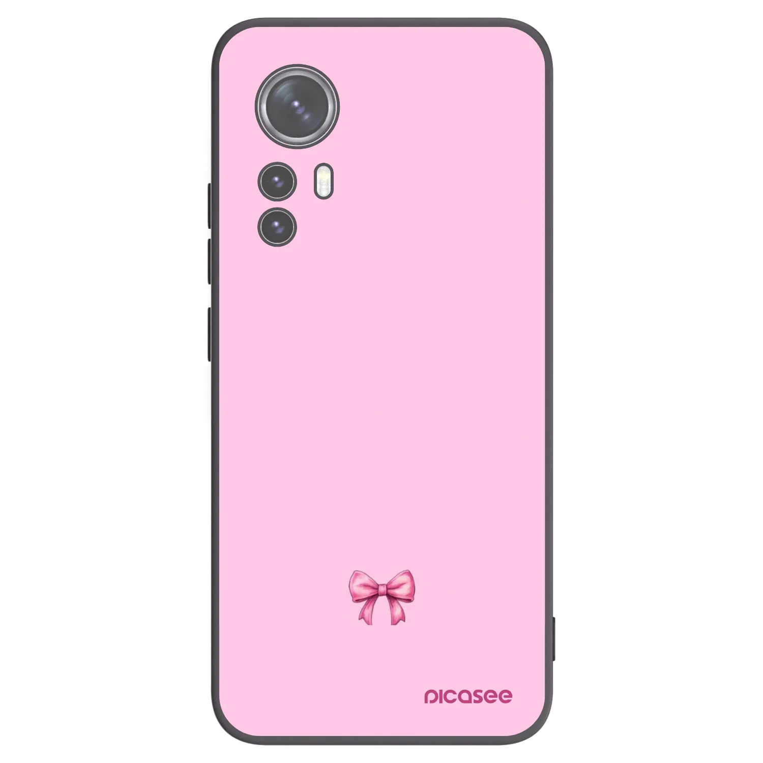 Picasee Μαύρη θήκη σιλικόνης για Xiaomi 12X - Blush bow