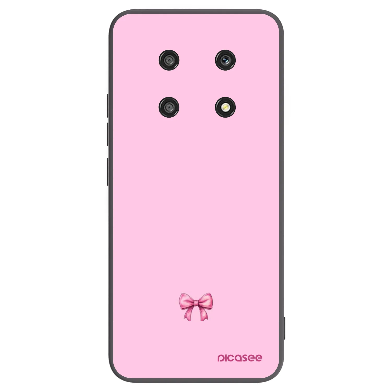 Picasee Μαύρη θήκη σιλικόνης για Honor Magic4 Lite 5G - Blush bow