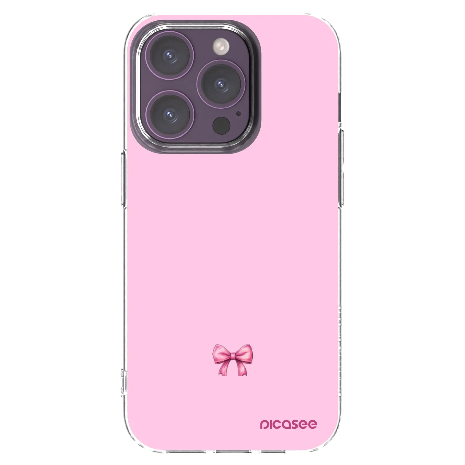 Picasee διαφανής θήκη σιλικόνης Apple iPhone 14 Pro - Blush bow