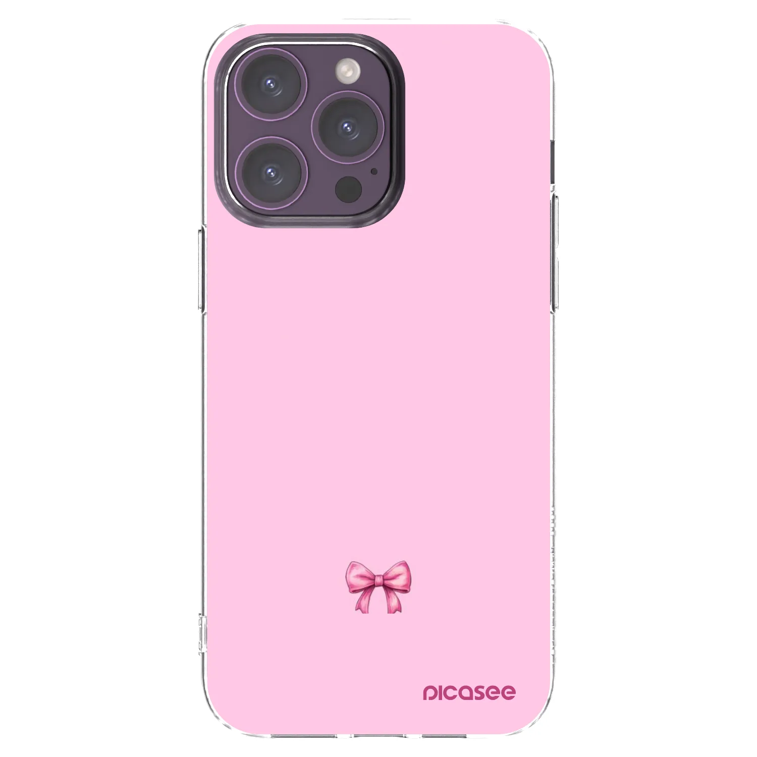 Picasee διαφανής θήκη σιλικόνης Apple iPhone 14 Pro Max - Blush bow
