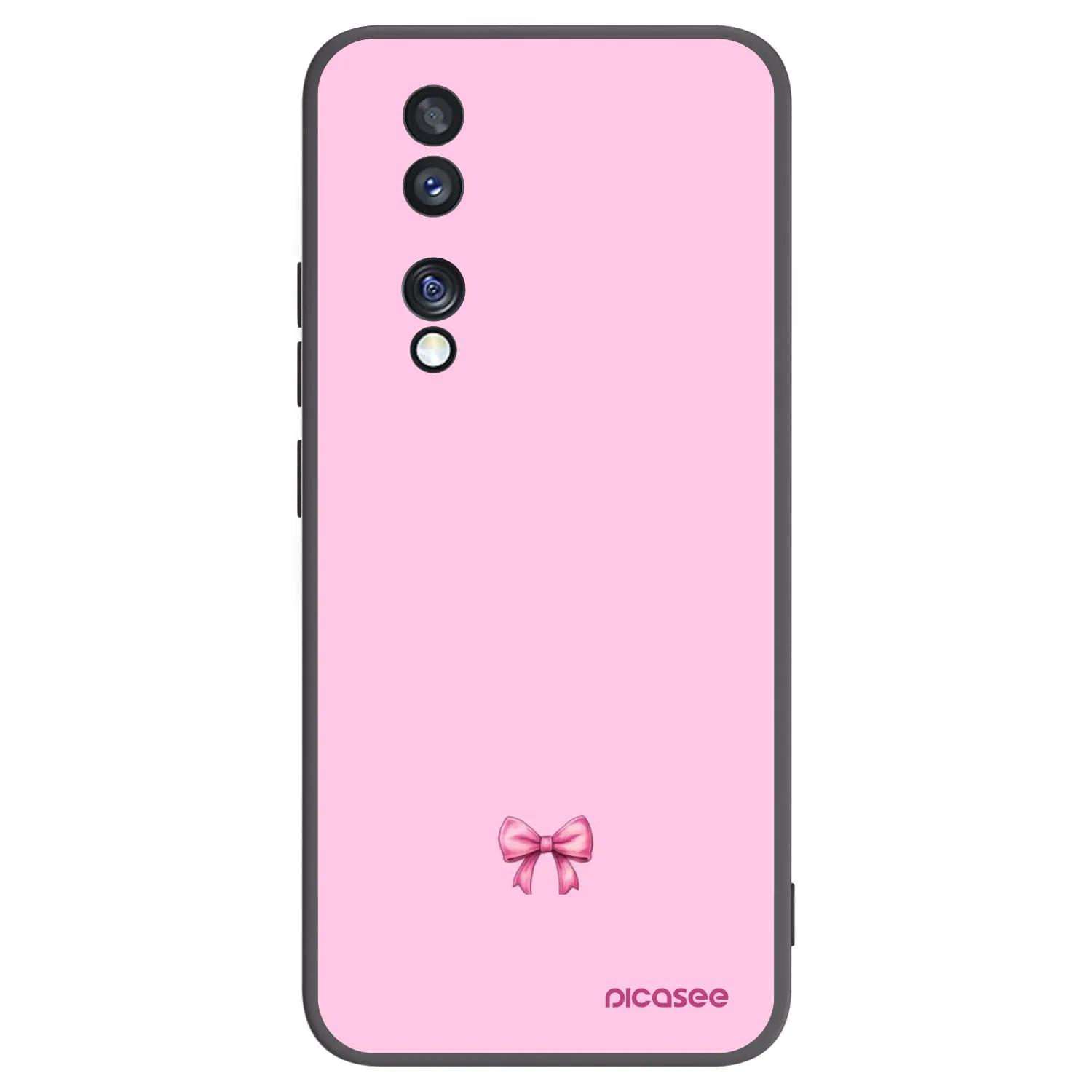 Picasee Μαύρη θήκη σιλικόνης για Honor 70 - Blush bow