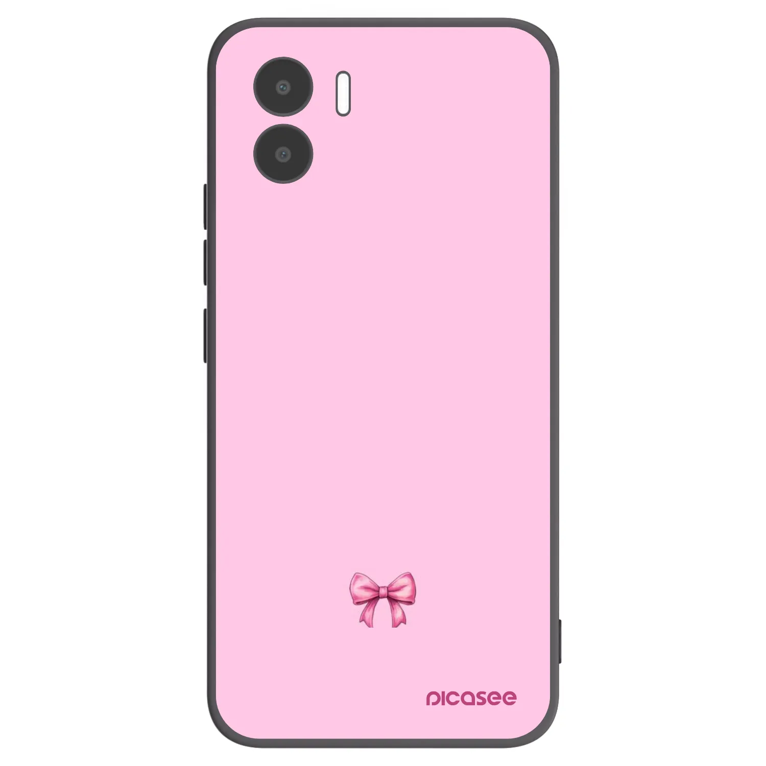 Picasee Μαύρη θήκη σιλικόνης για Xiaomi Redmi A1 - Blush bow