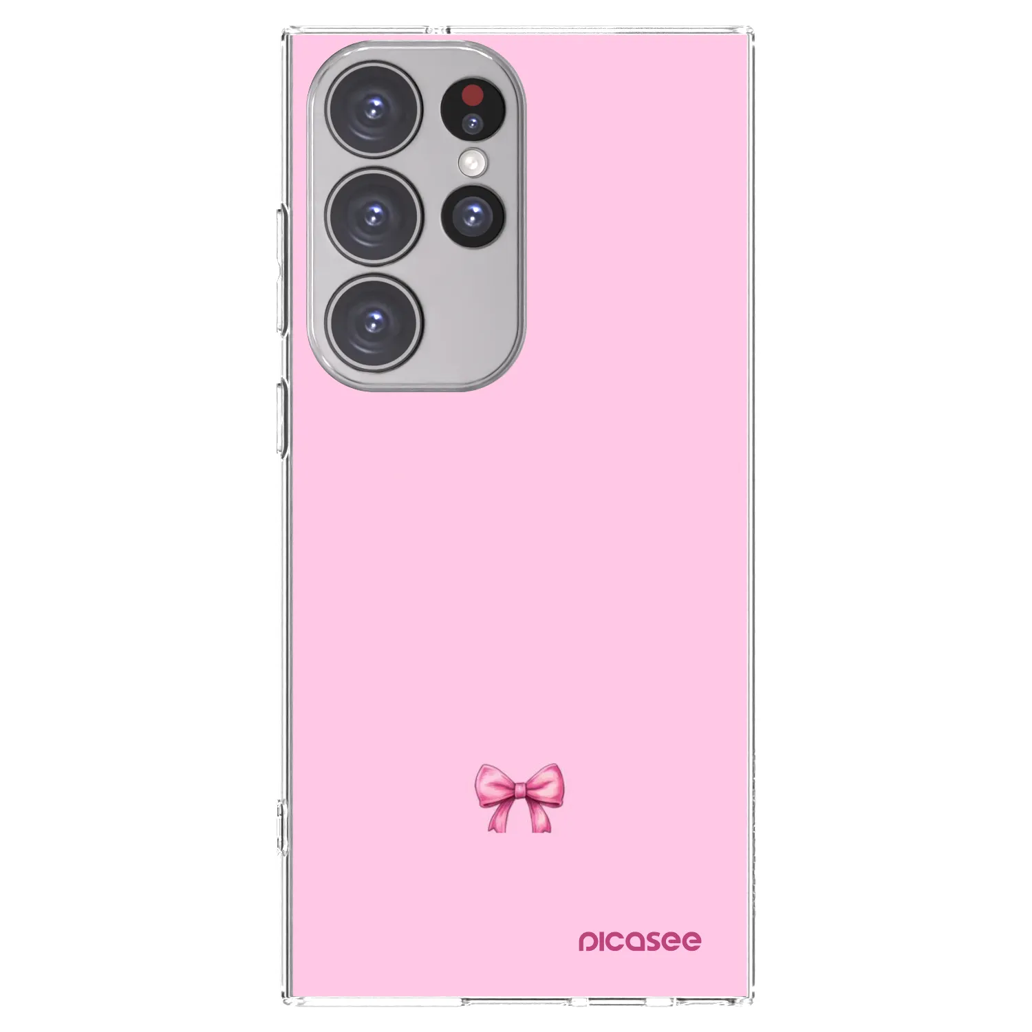 Picasee διαφανής θήκη σιλικόνης Samsung Galaxy S23 Ultra 5G - Blush bow