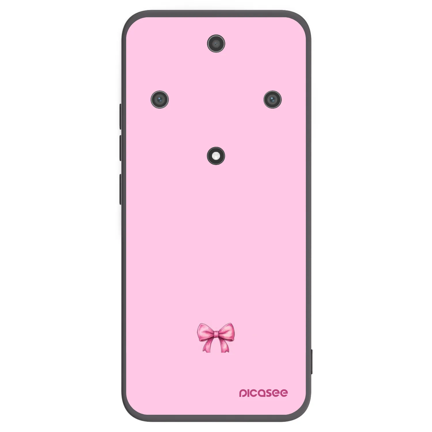 Picasee Μαύρη θήκη σιλικόνης για Honor Magic5 Lite 5G - Blush bow