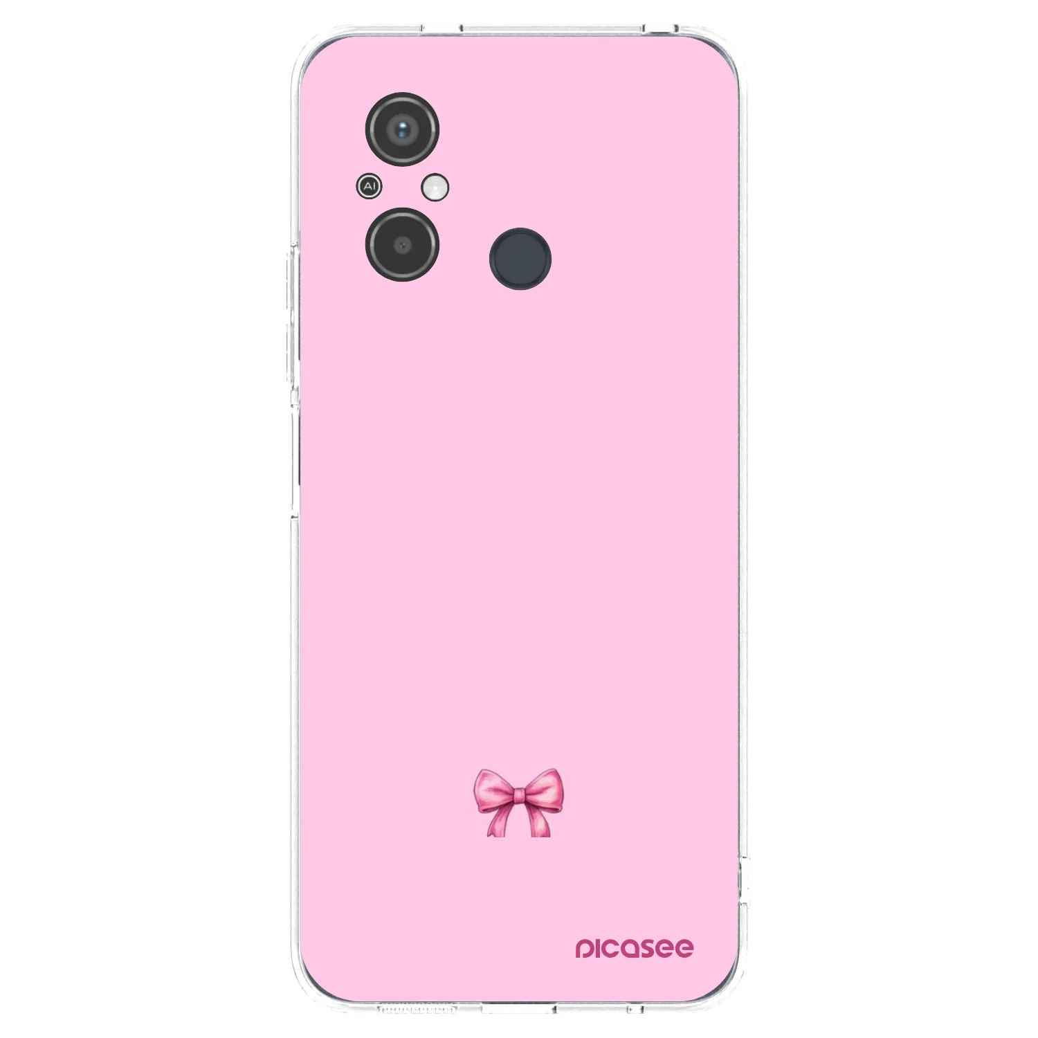 Picasee διαφανής θήκη σιλικόνης Xiaomi Redmi 12C - Blush bow