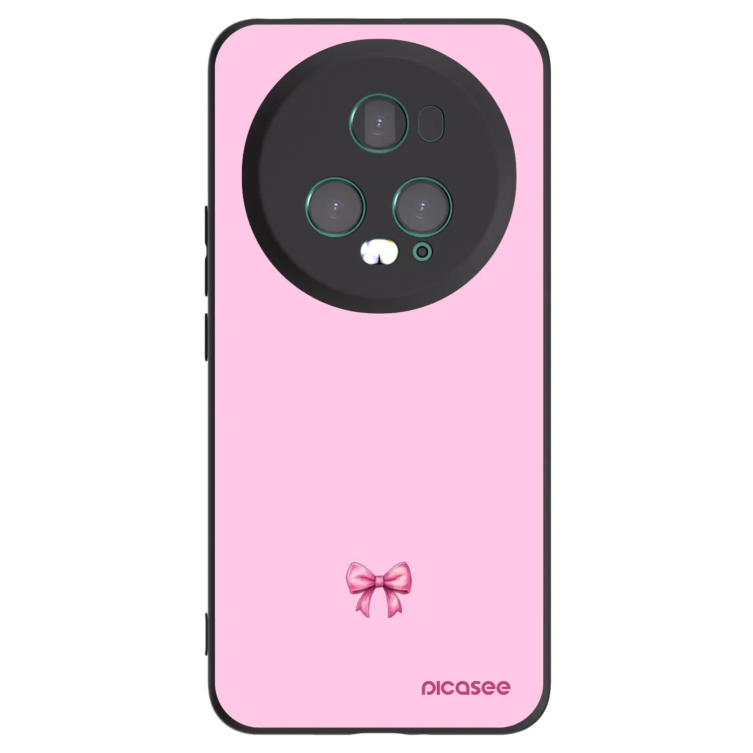 Picasee Μαύρη θήκη σιλικόνης για Honor Magic5 Pro - Blush bow