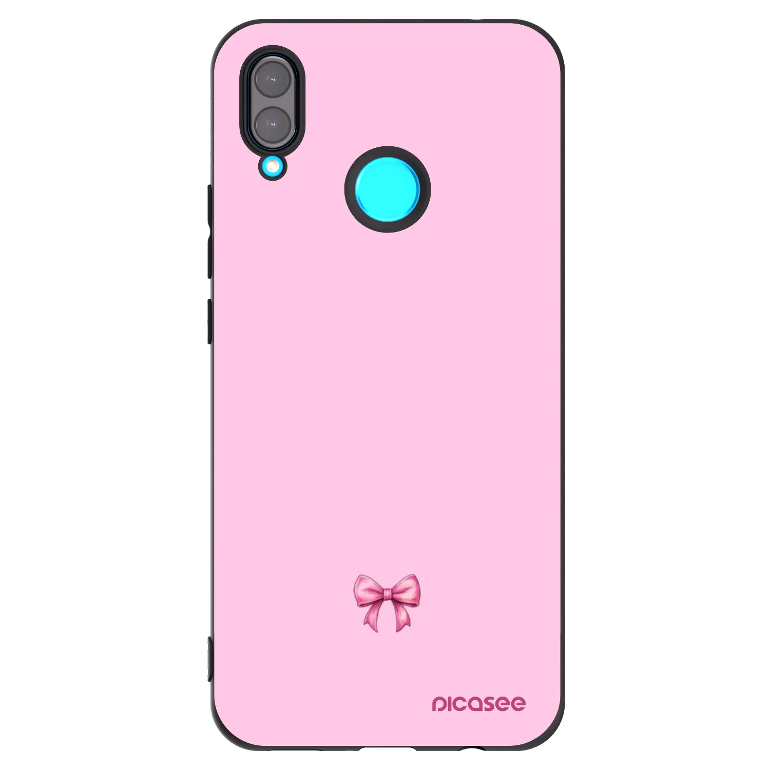 Picasee Μαύρη θήκη σιλικόνης για Huawei Nova 3i - Blush bow