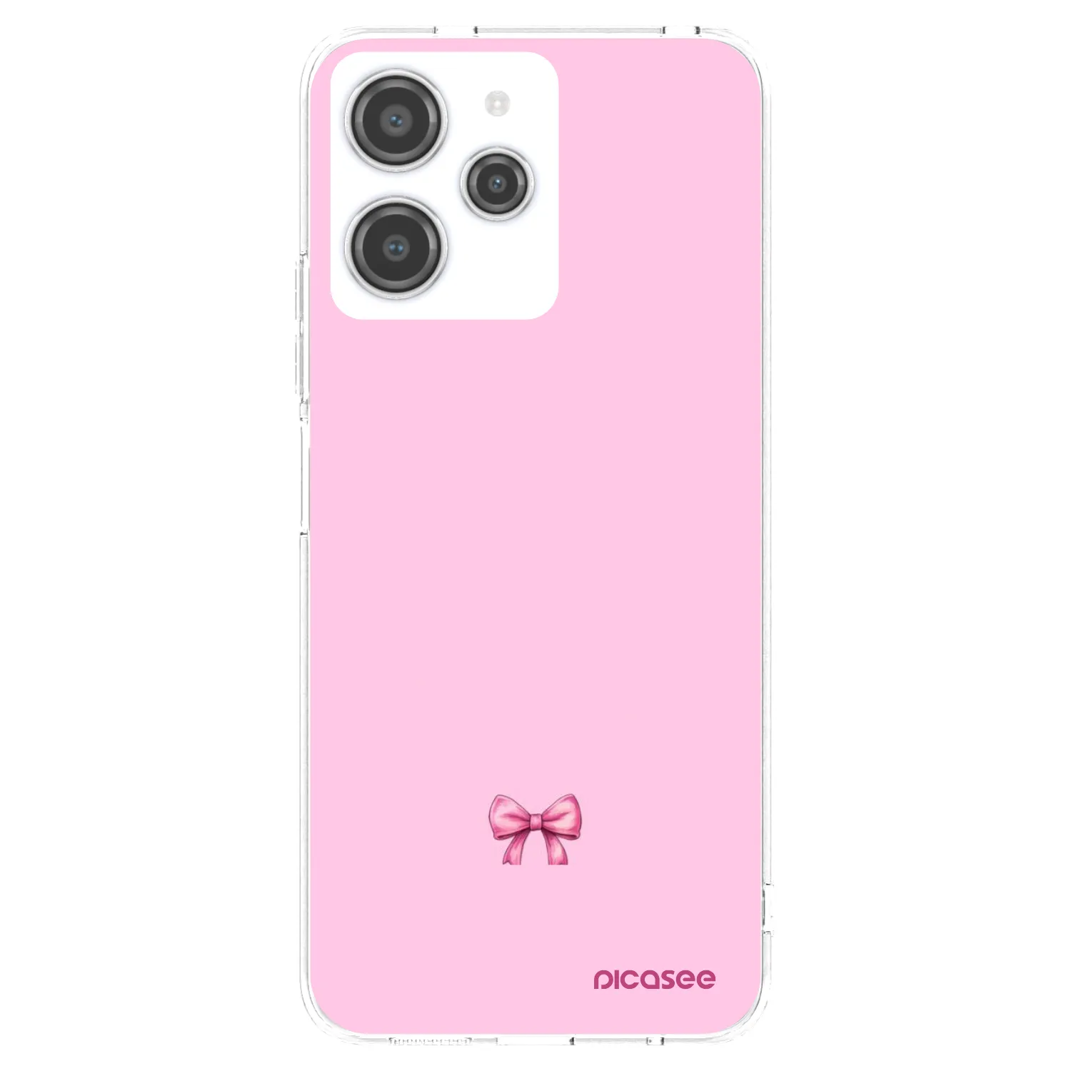 Picasee διαφανής θήκη σιλικόνης Xiaomi Redmi 12 4G - Blush bow