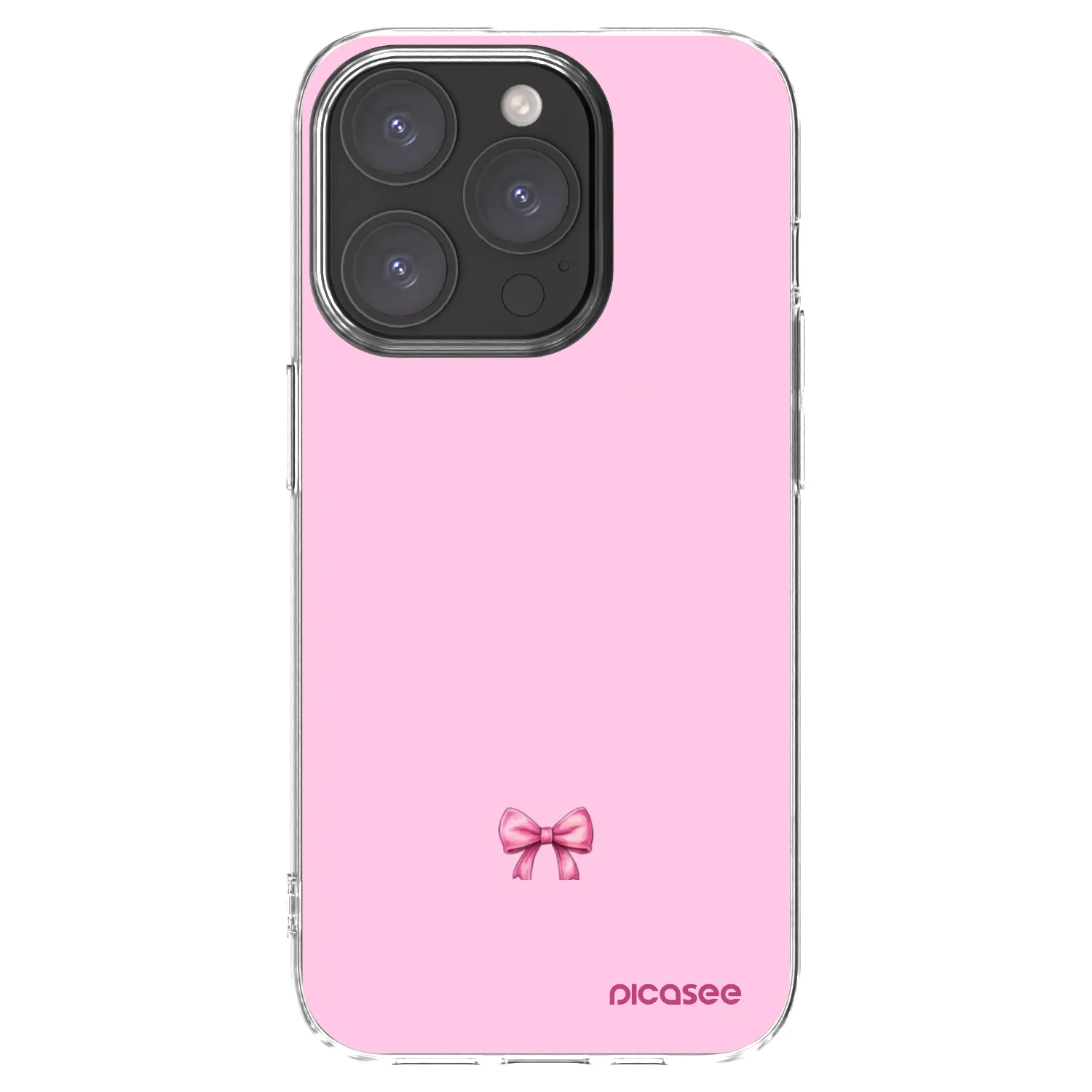 Picasee διαφανής θήκη σιλικόνης Apple iPhone 15 Pro - Blush bow