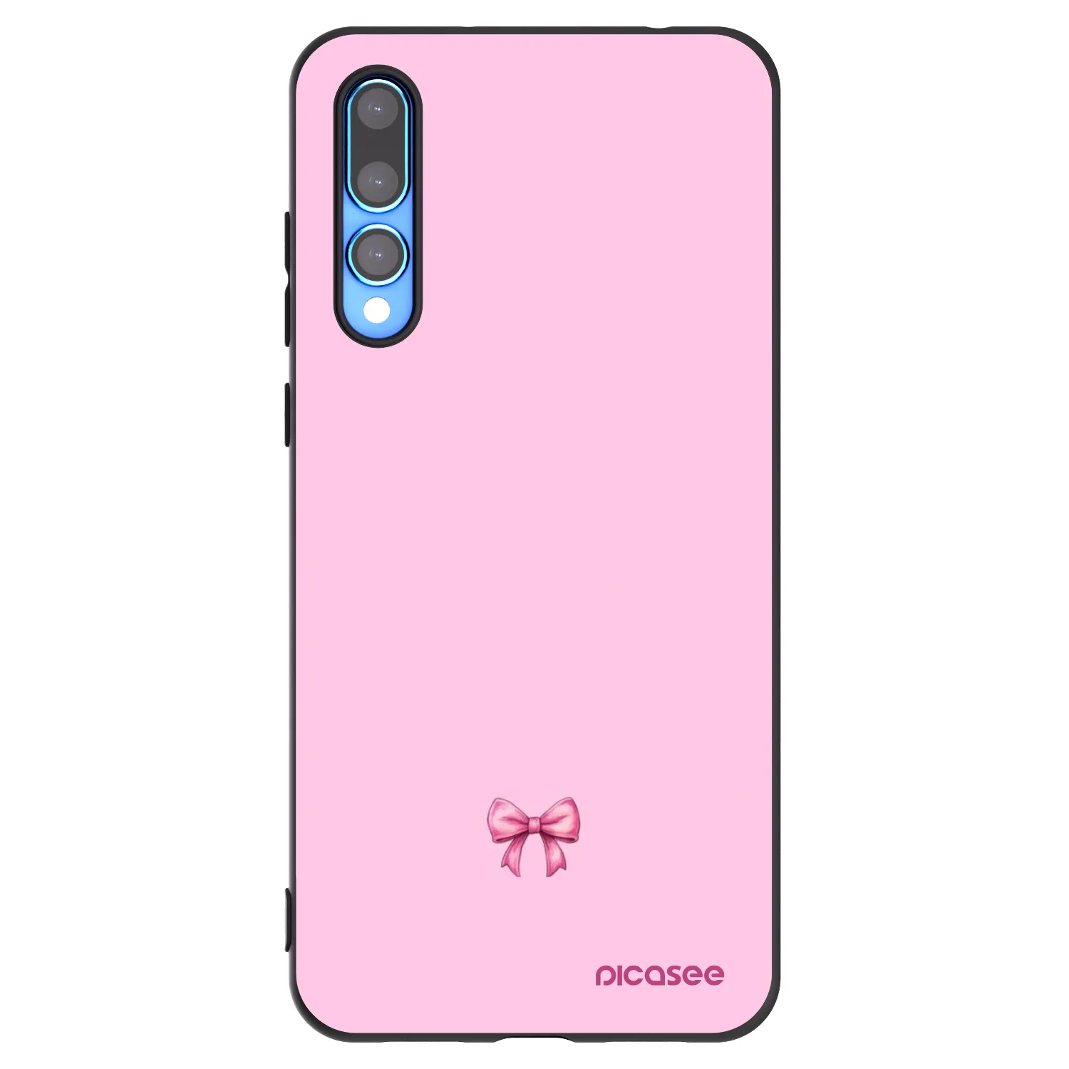 Picasee Μαύρη θήκη σιλικόνης για Huawei P20 Pro - Blush bow