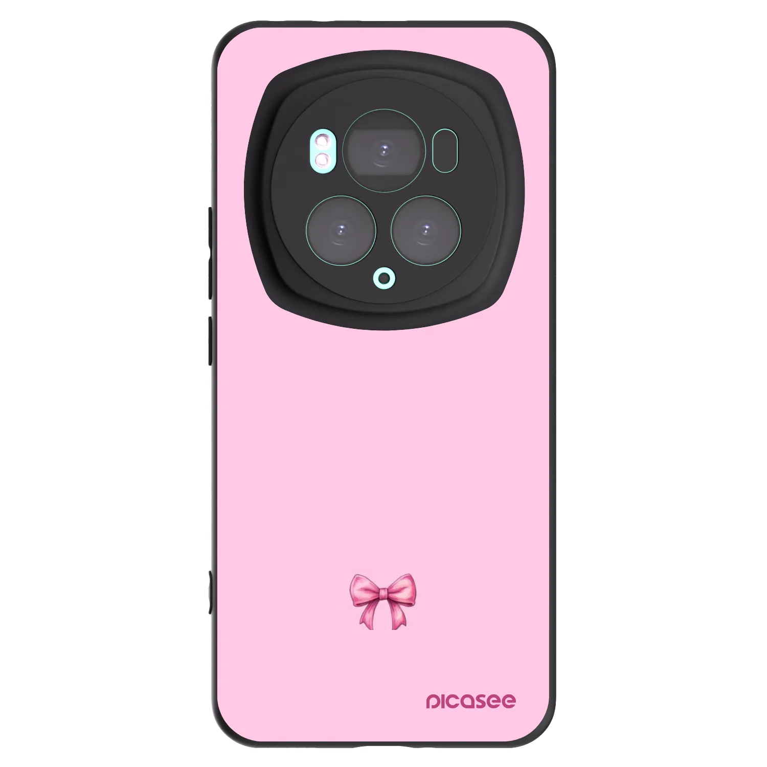 Picasee Μαύρη θήκη σιλικόνης για Honor Magic6 Pro - Blush bow