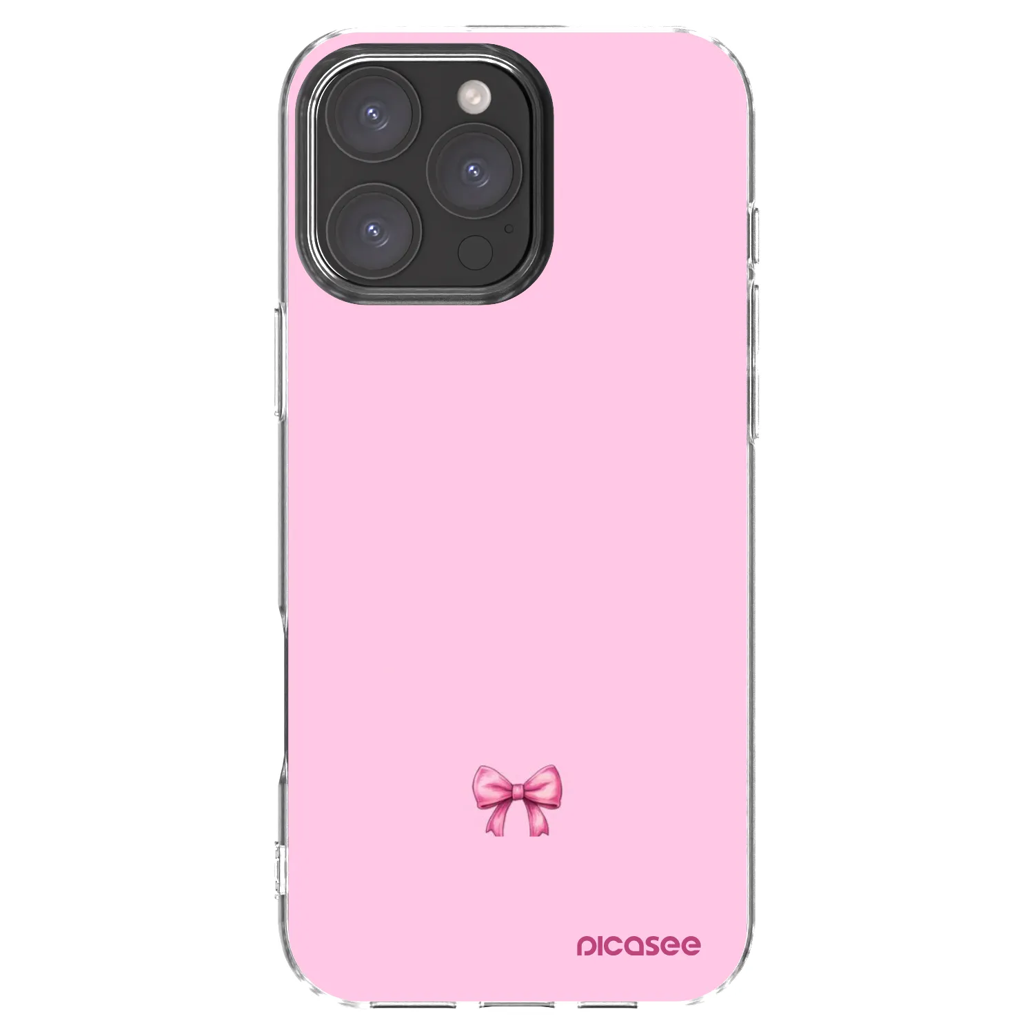 Picasee διαφανής θήκη σιλικόνης Apple iPhone 16 Pro Max - Blush bow