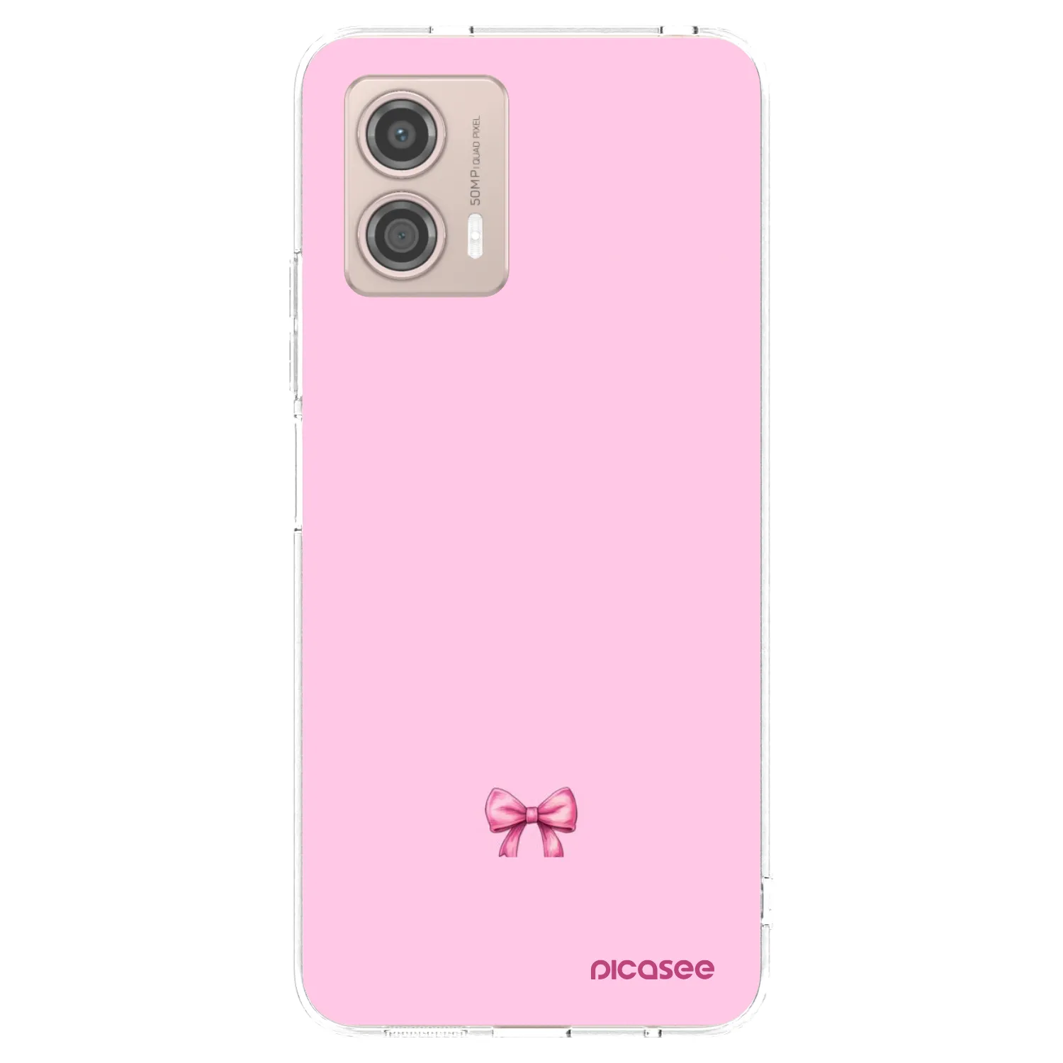 Picasee διαφανής θήκη σιλικόνης Motorola Moto G53 5G - Blush bow