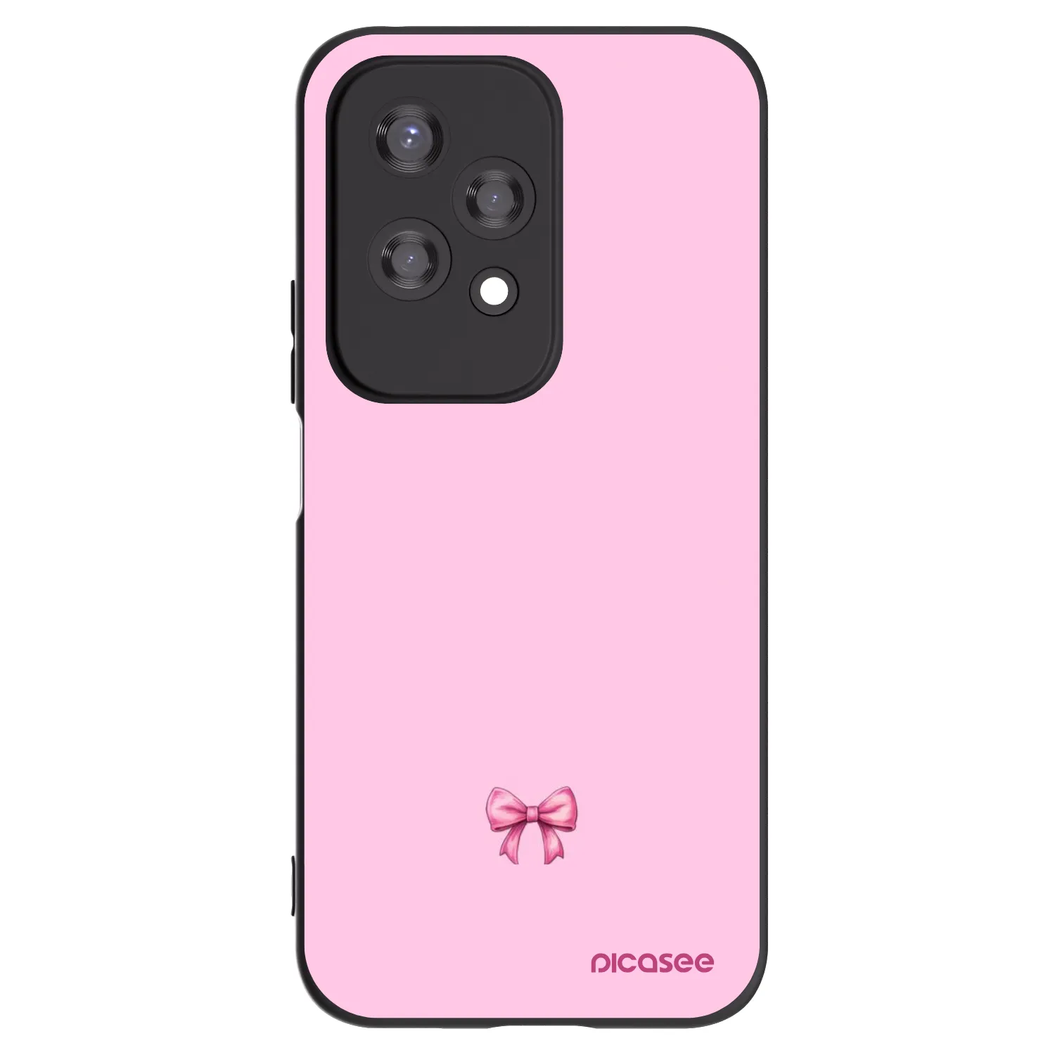 Picasee Μαύρη θήκη σιλικόνης για Honor 200 Lite - Blush bow