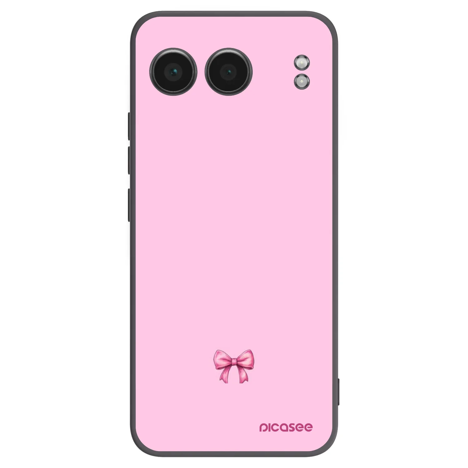 Picasee Μαύρη θήκη σιλικόνης για OnePlus Nord 4 - Blush bow