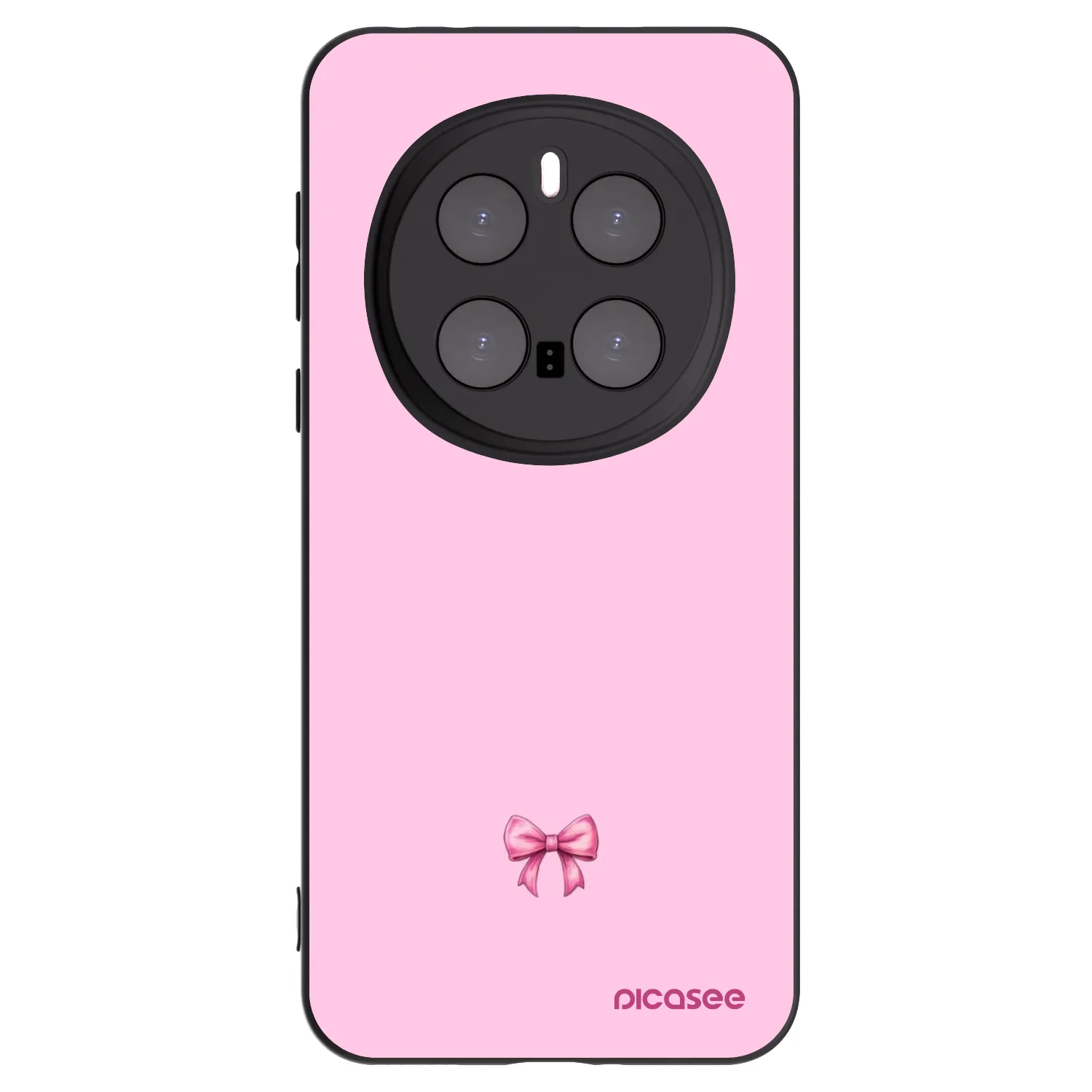 Picasee Μαύρη θήκη σιλικόνης για Honor Magic7 Pro 5G - Blush bow