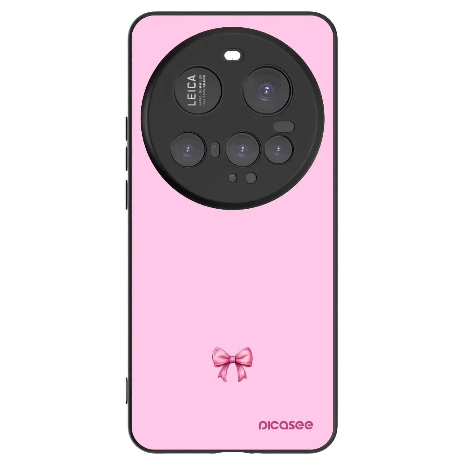 Picasee Μαύρη θήκη σιλικόνης για Xiaomi 15 Ultra - Blush bow