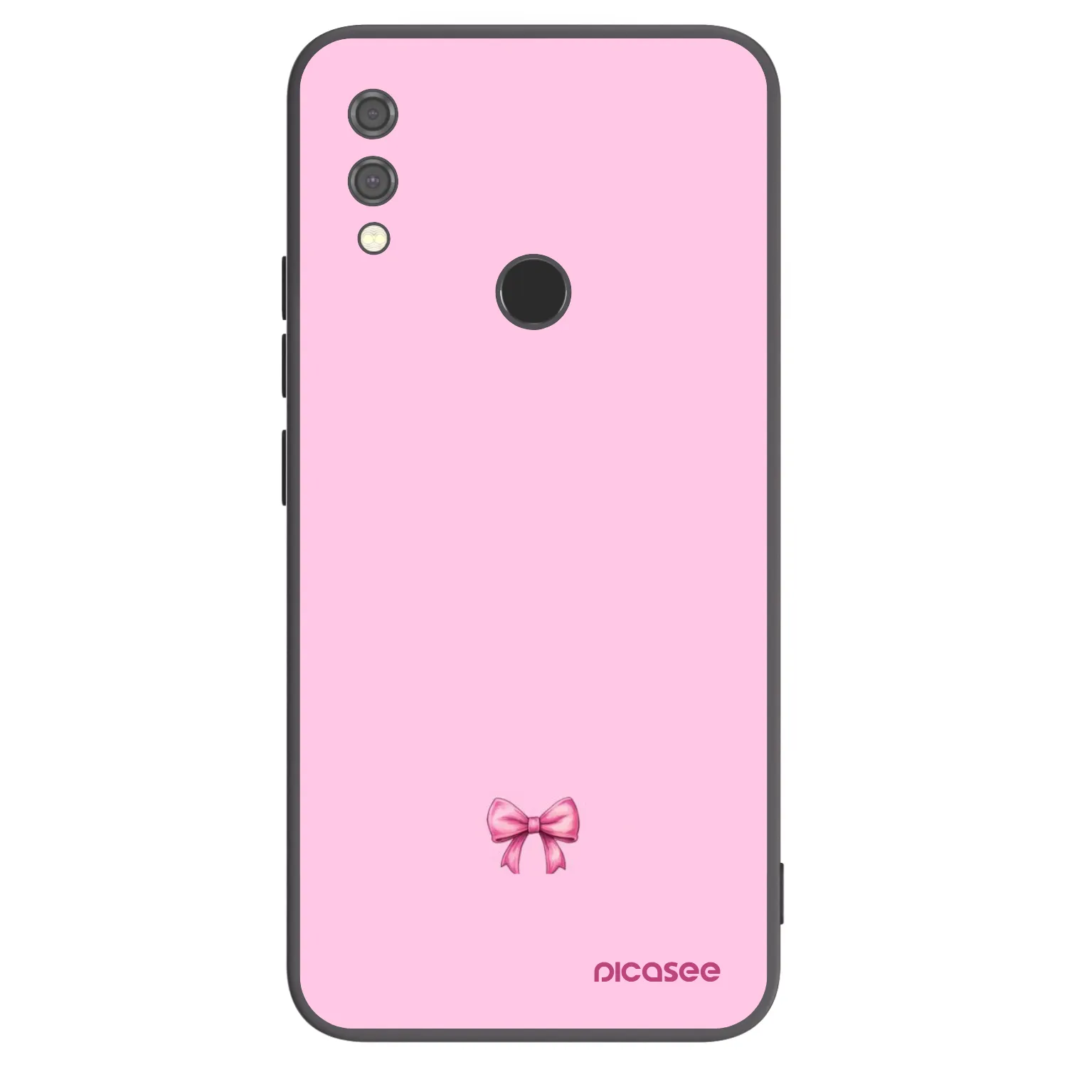 Picasee Μαύρη θήκη σιλικόνης για Xiaomi Redmi Note 7 - Blush bow