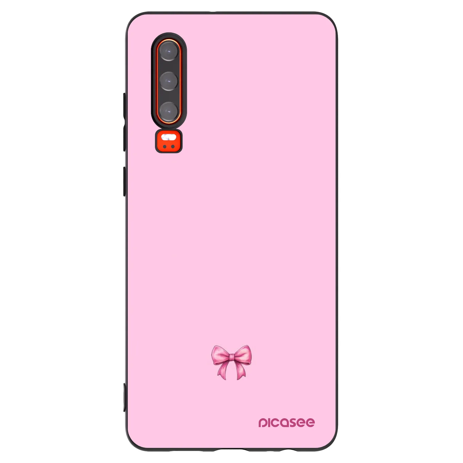 Picasee Μαύρη θήκη σιλικόνης για Huawei P30 - Blush bow
