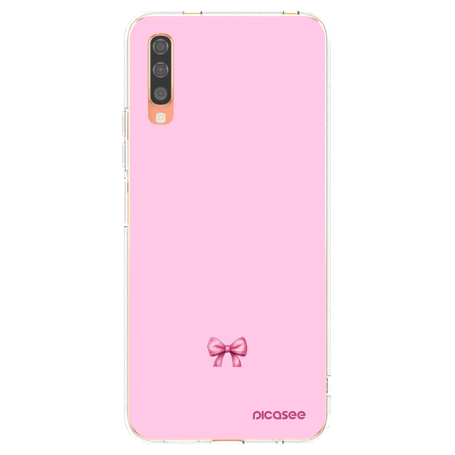 Picasee διαφανής θήκη σιλικόνης Samsung Galaxy A70 A705F - Blush bow
