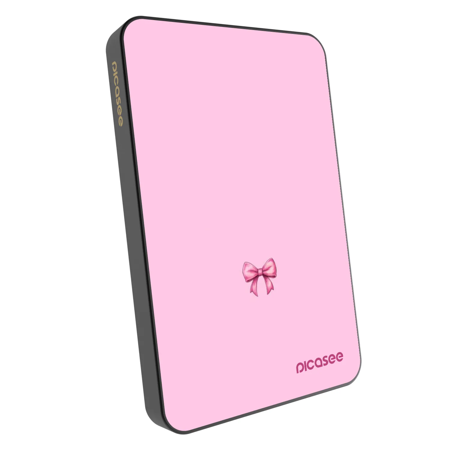 Picasee Powerbank με MagSafe 5 000 mAh Γκρί - Blush bow
