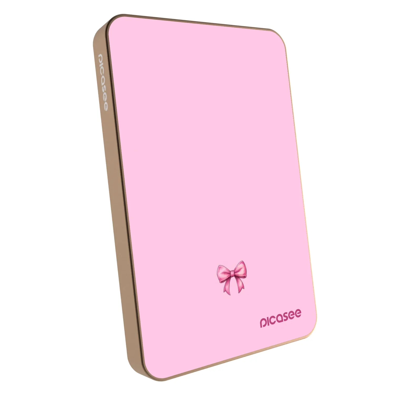 Picasee Powerbank με MagSafe 5 000 mAh Χρυσαφένιος - Blush bow