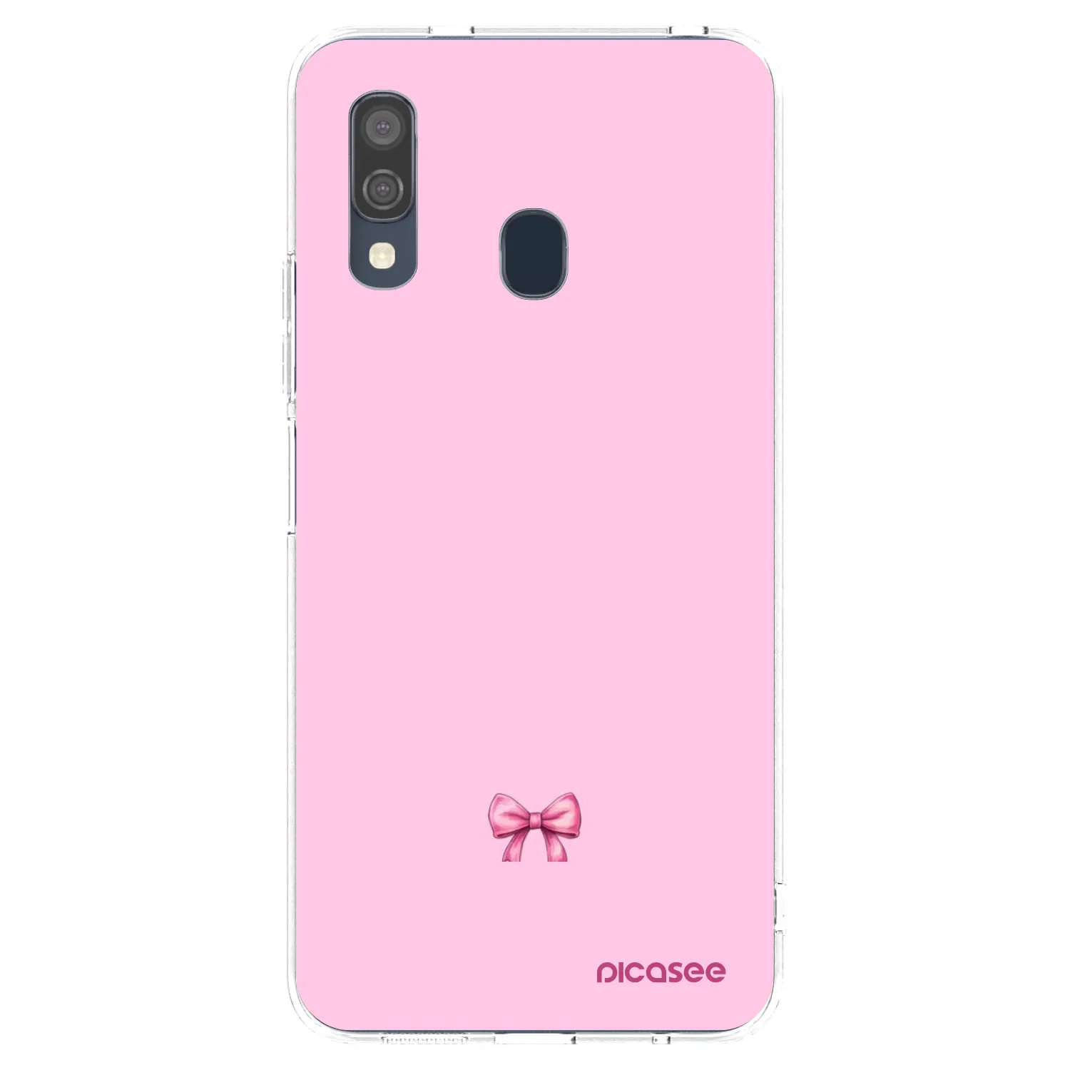 Picasee διαφανής θήκη σιλικόνης Samsung Galaxy A40 A405F - Blush bow