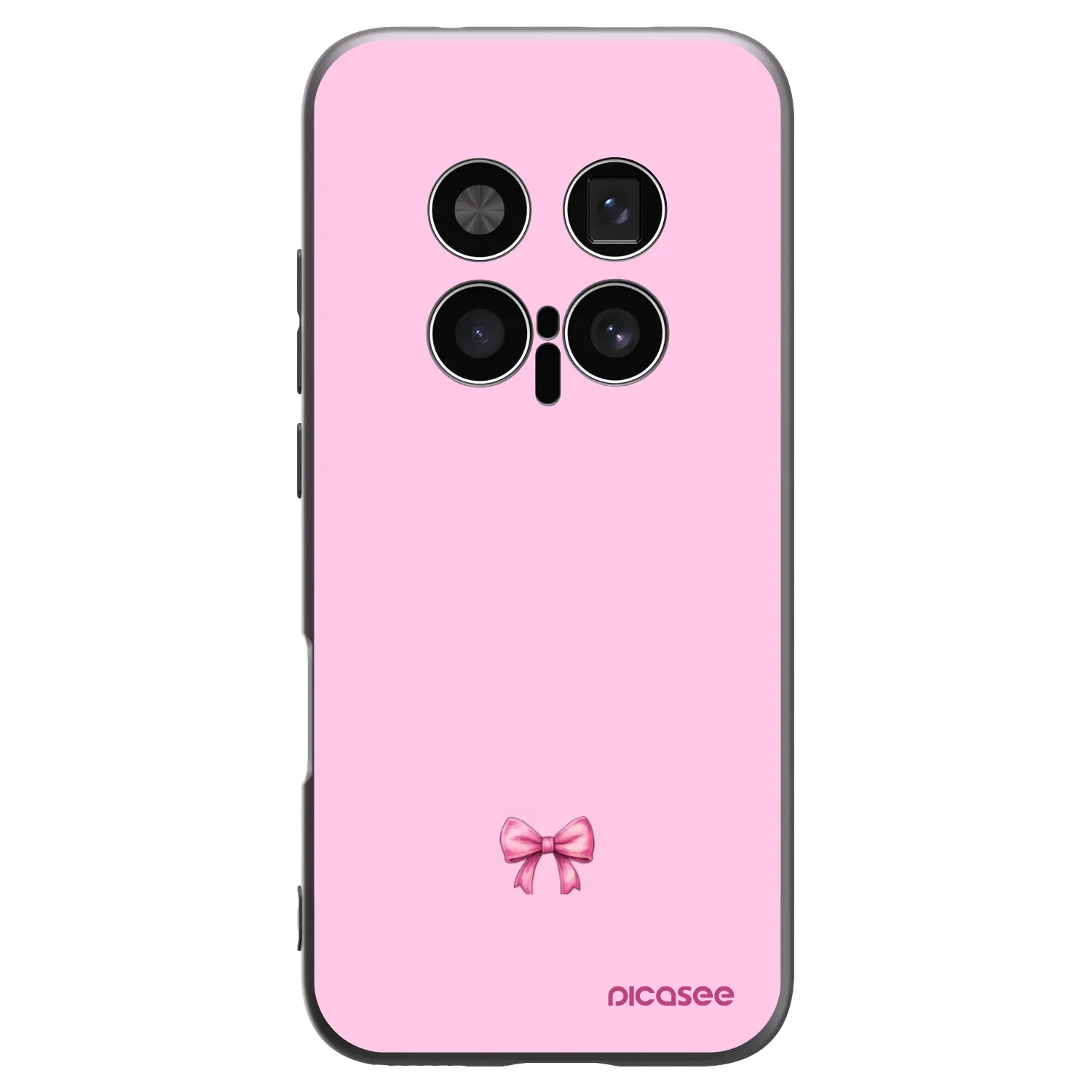 Picasee Μαύρη θήκη σιλικόνης για Honor Magic8 Pro 5G - Blush bow