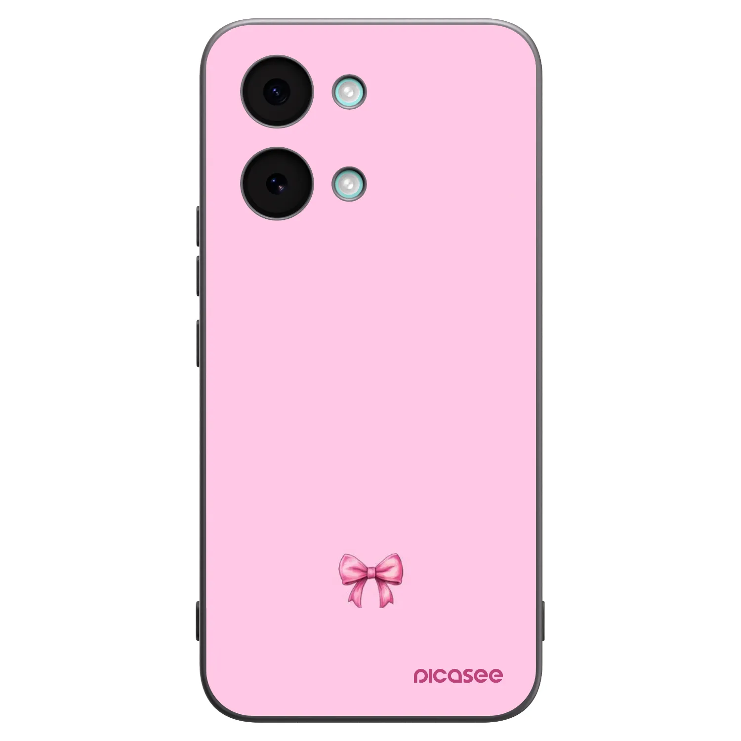 Picasee Μαύρη θήκη σιλικόνης για Xiaomi Poco X8 Pro Max - Blush bow