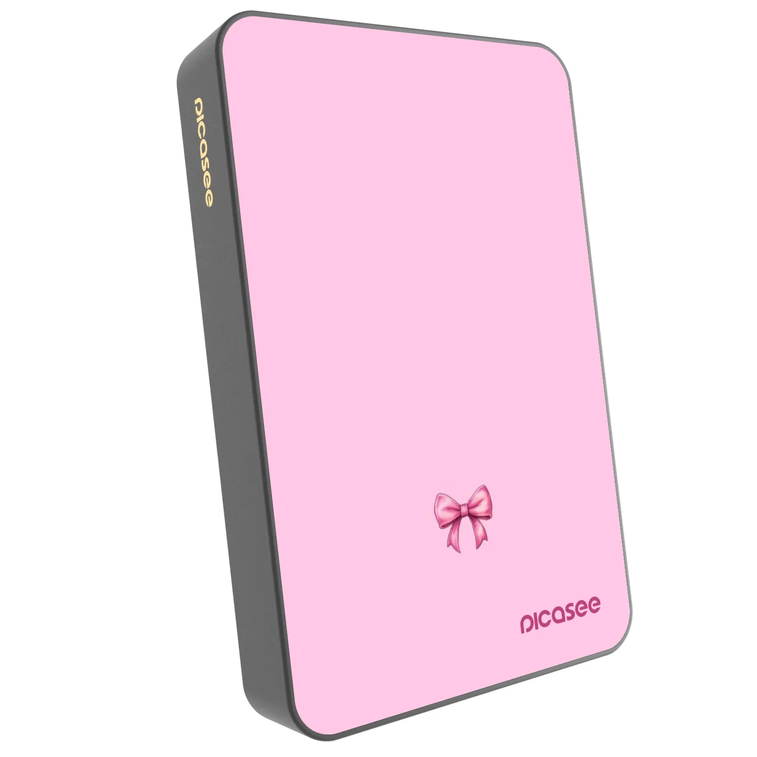 Picasee Powerbank με MagSafe 10 000 mAh Γκρί - Blush bow