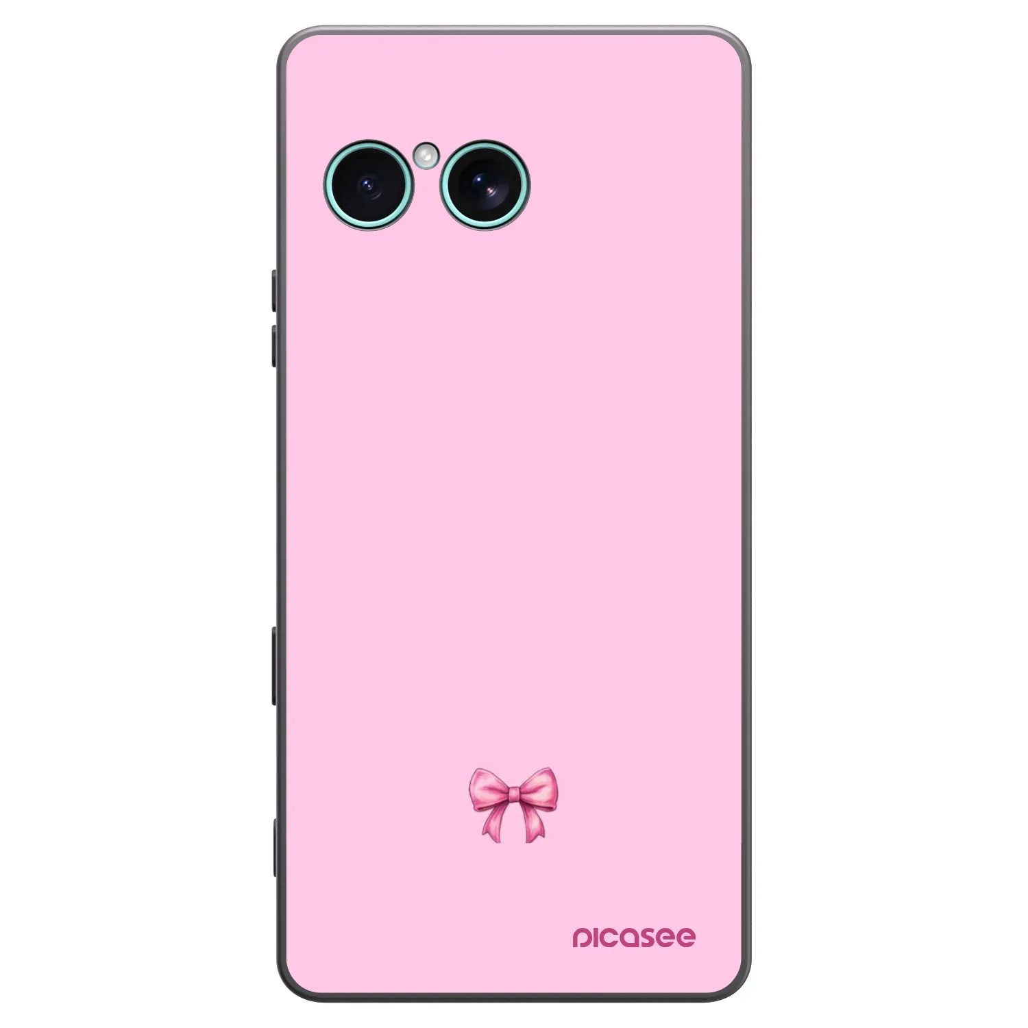 Picasee Μαύρη θήκη σιλικόνης για Sony Xperia 10 VII - Blush bow