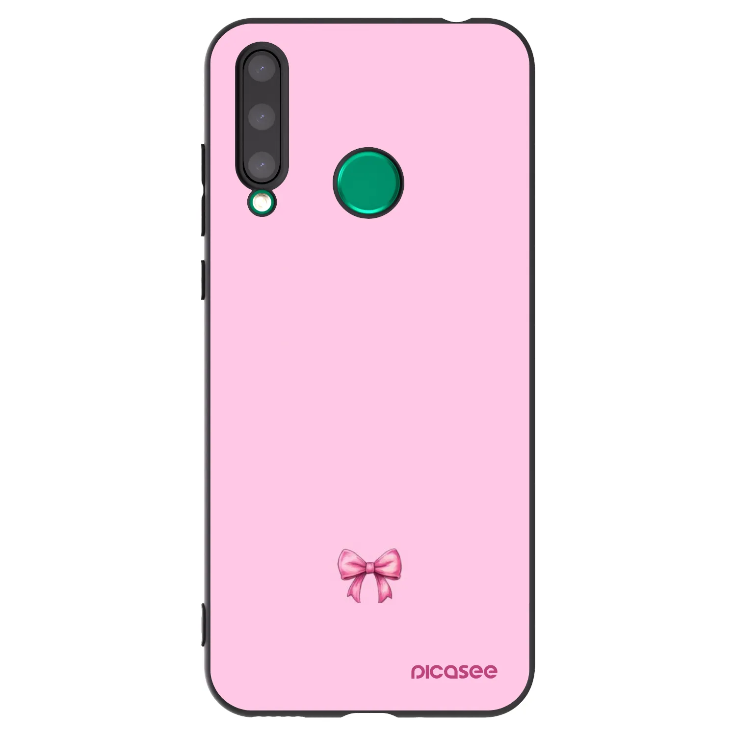 Picasee Μαύρη θήκη σιλικόνης για Honor 20 Lite - Blush bow