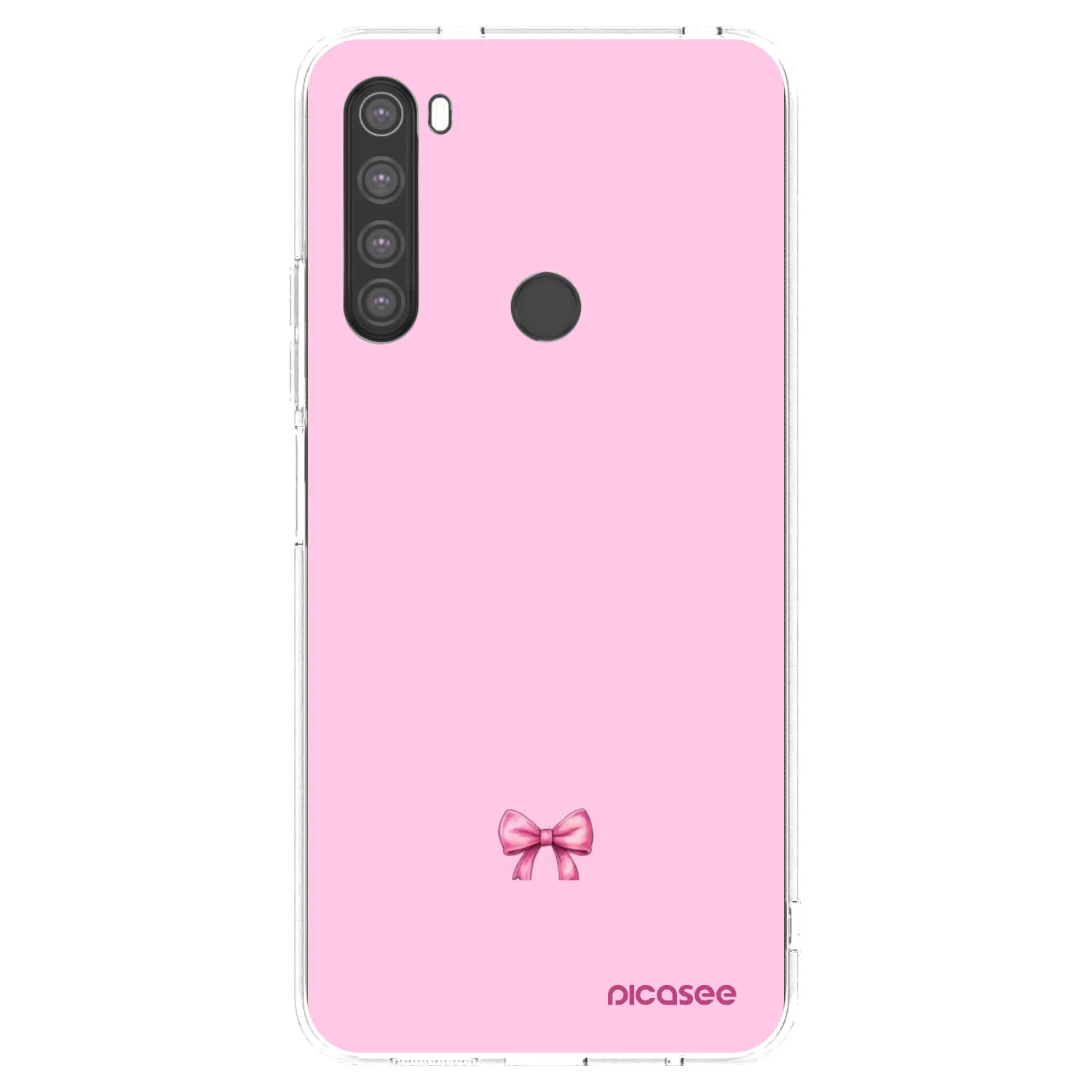 Picasee διαφανής θήκη σιλικόνης Xiaomi Redmi Note 8 - Blush bow