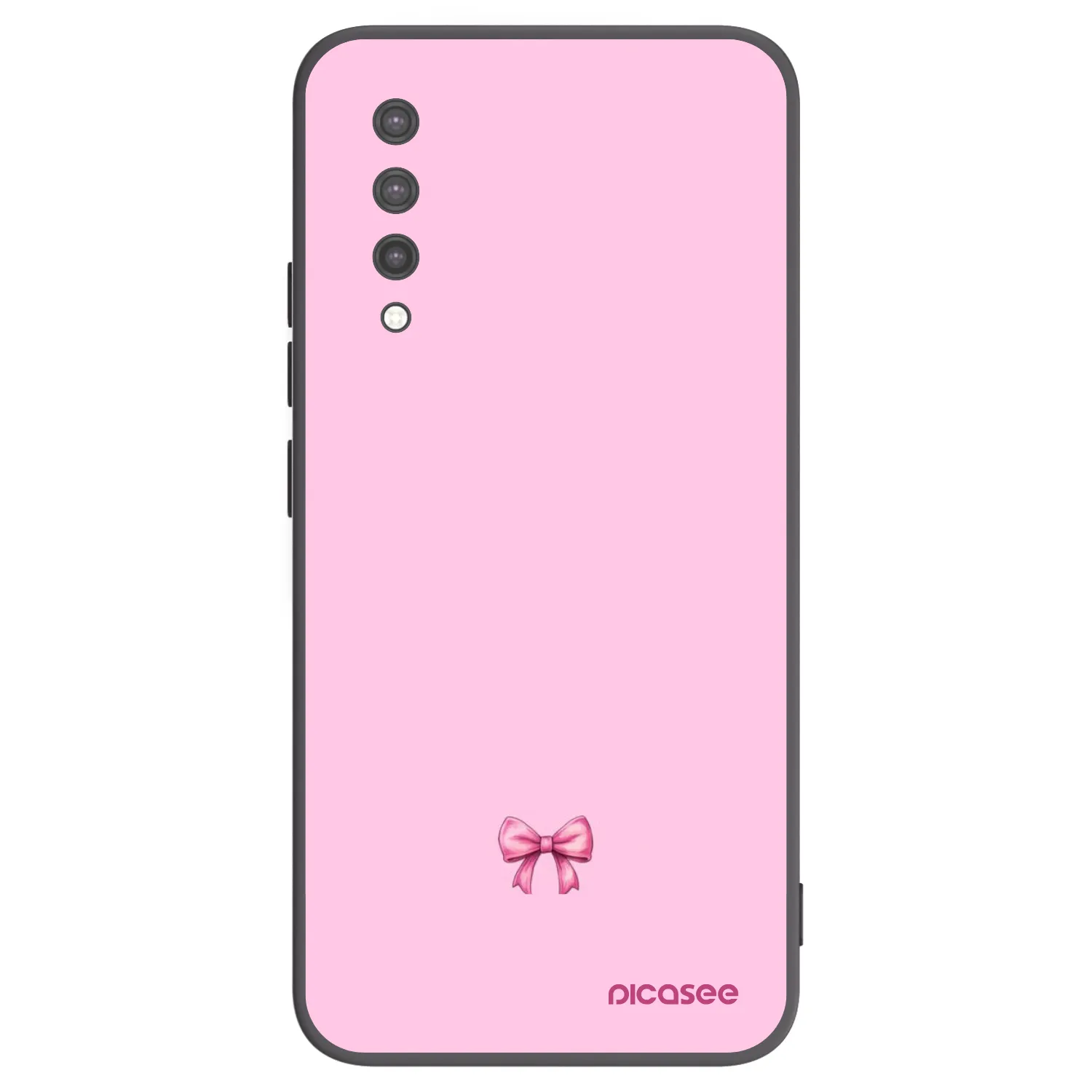 Picasee Μαύρη θήκη σιλικόνης για Xiaomi Mi 9 Lite - Blush bow