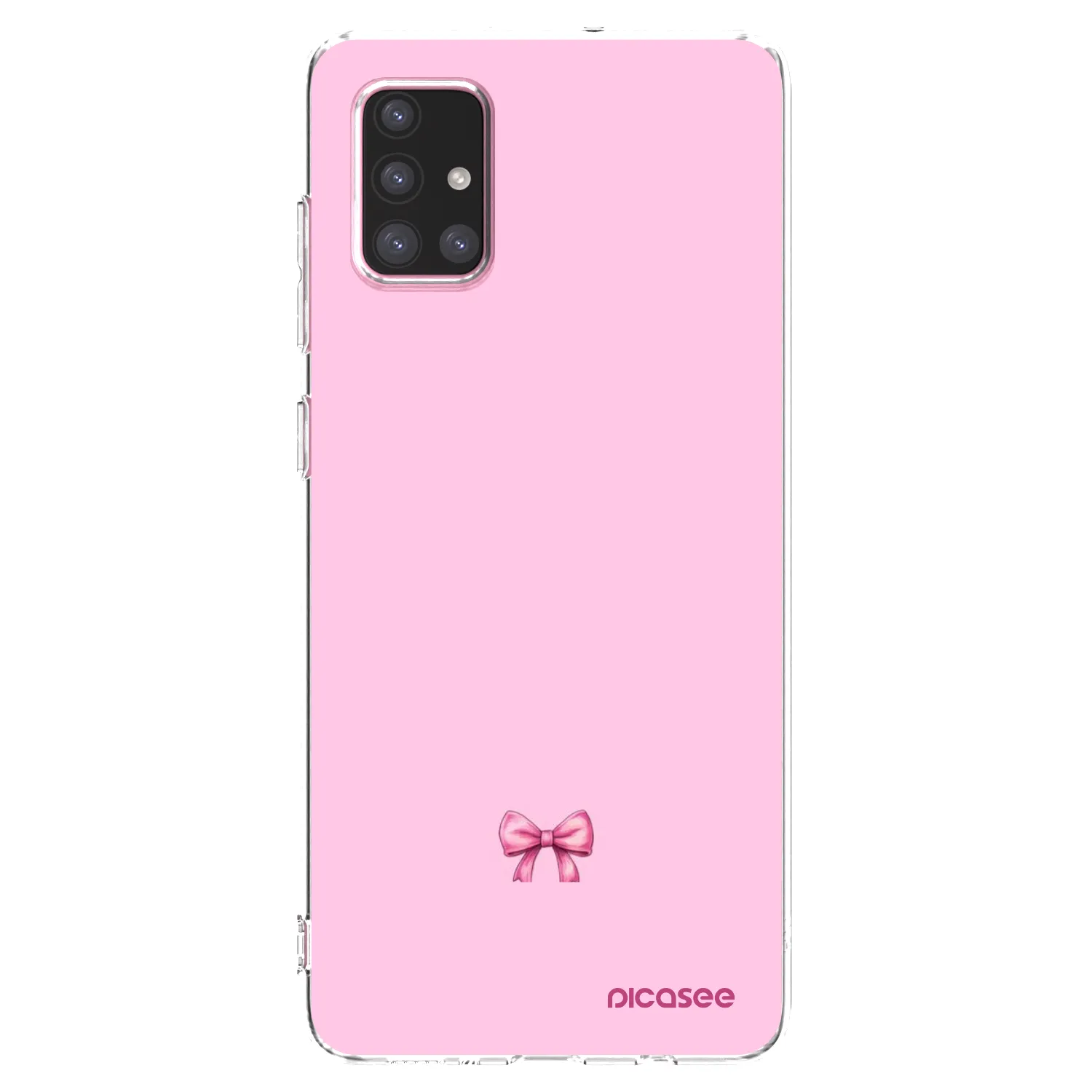 Picasee διαφανής θήκη σιλικόνης Samsung Galaxy A71 A715F - Blush bow