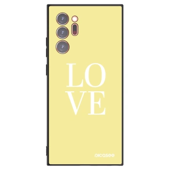 Picasee Μαύρη θήκη σιλικόνης για Samsung Galaxy Note 20 Ultra - Love