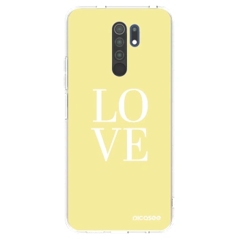 Picasee διαφανής θήκη σιλικόνης Xiaomi Redmi 9 - Love